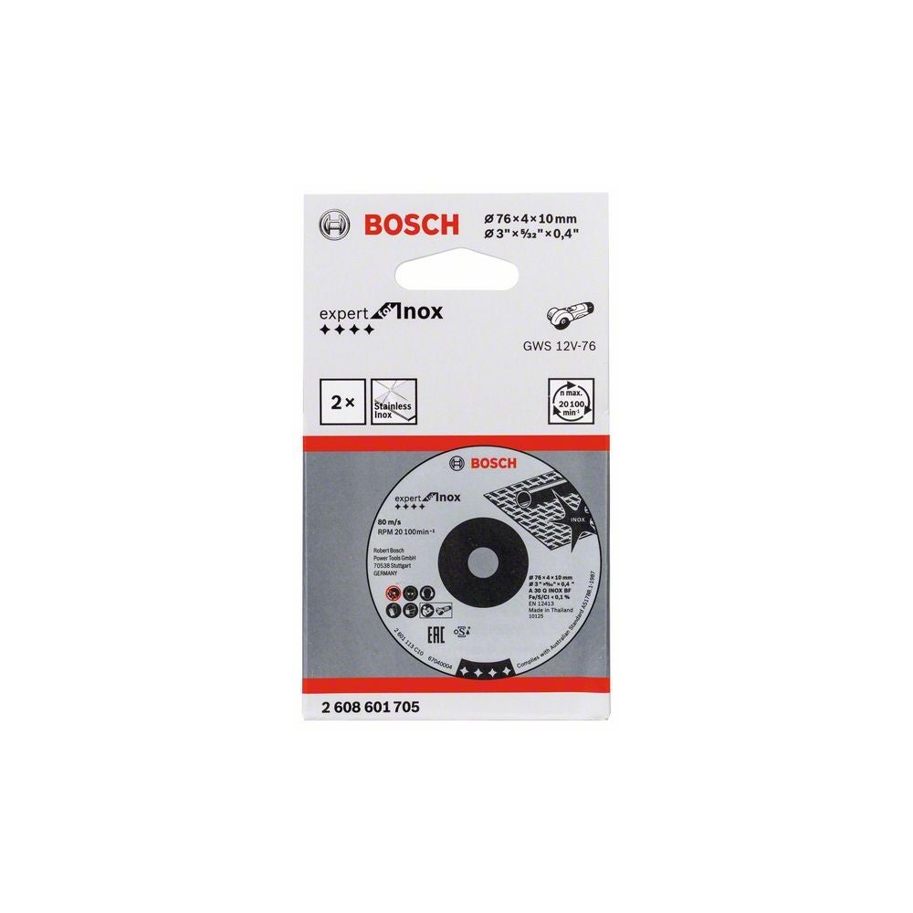 Bosch PRO Stainless Steel and Metal Schleifscheibe, 76 x 4 x 10 mm #2608601705
