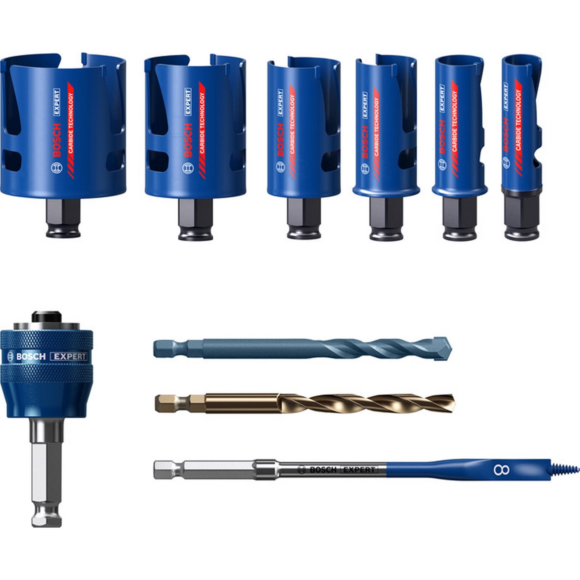 Bosch EXPERT Construction Material Lochsäge-Set 20/25/32/38/51/64 mm, 10-tlg. #2608900490
