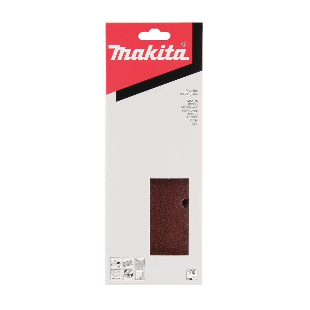Makita Schleifpapier 93 x 230 mm, K100, 10 Stk. #P-31865