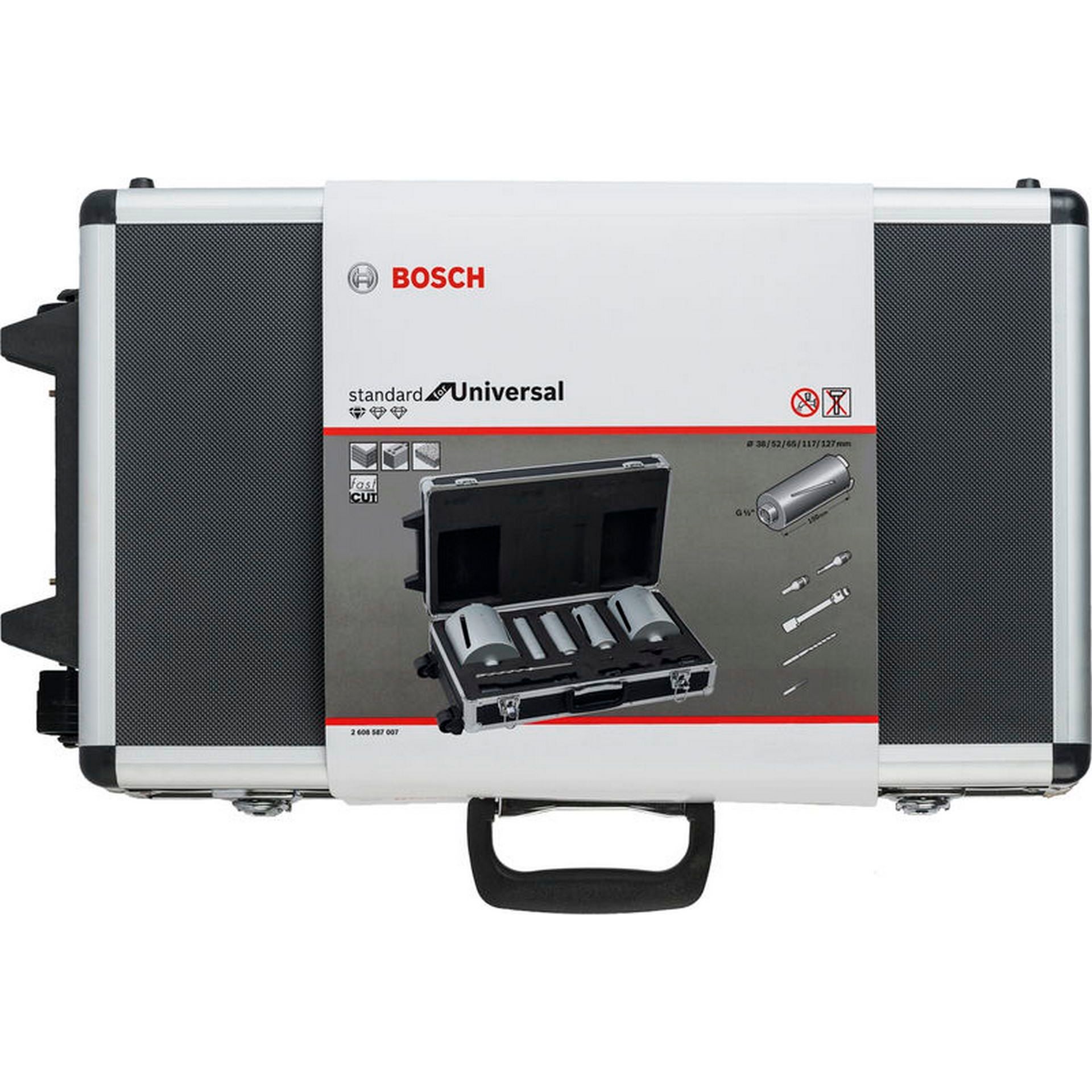 Bosch Diamanttrockenbohrkronen-Set, 5-tlg., G 1/2 Zoll, 38-127 mm #2608587007