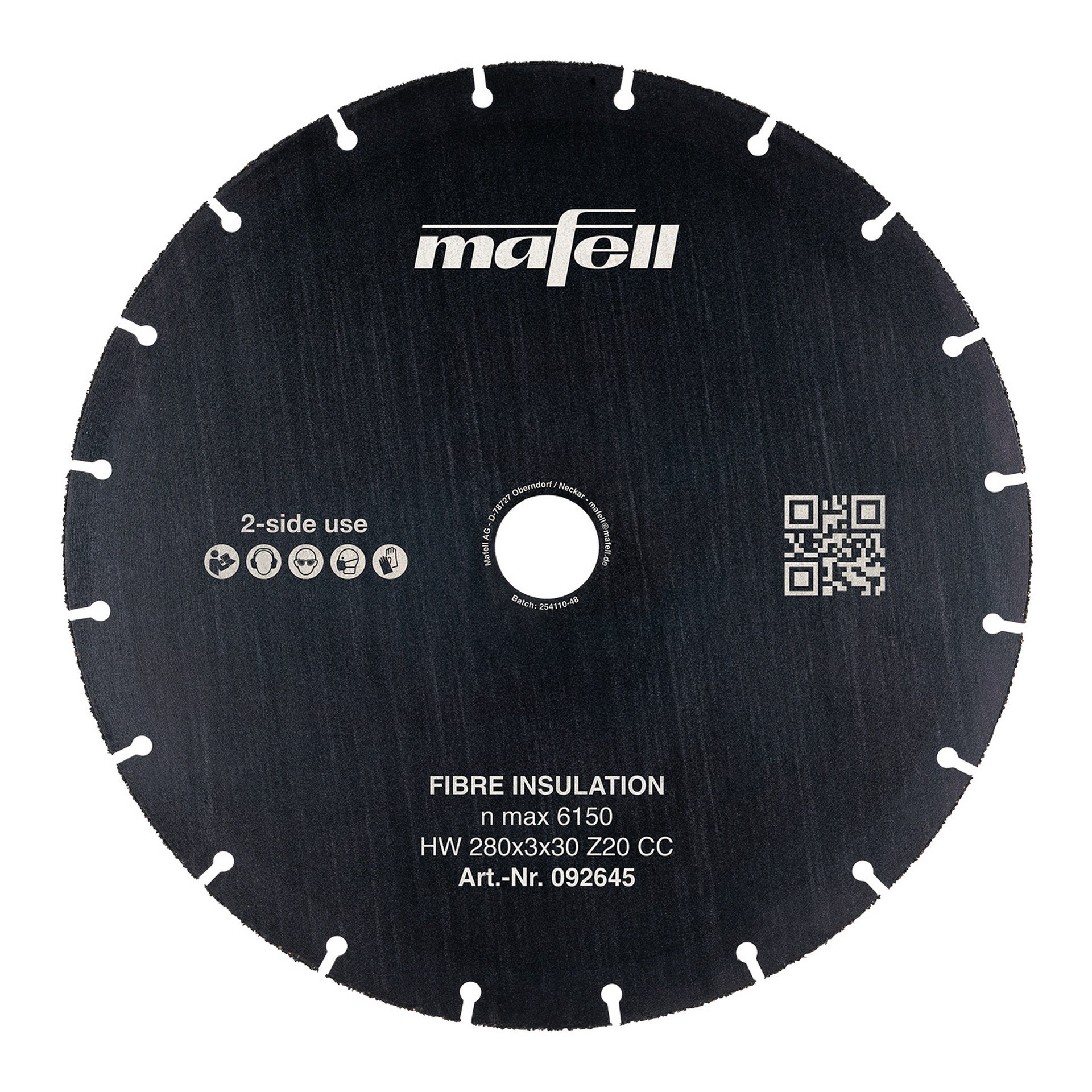 Mafell Sägeblatt KSB-FI 280, HW, 280 x 3 x 30 mm, Z20, CC, Fibre Insulation #092645
