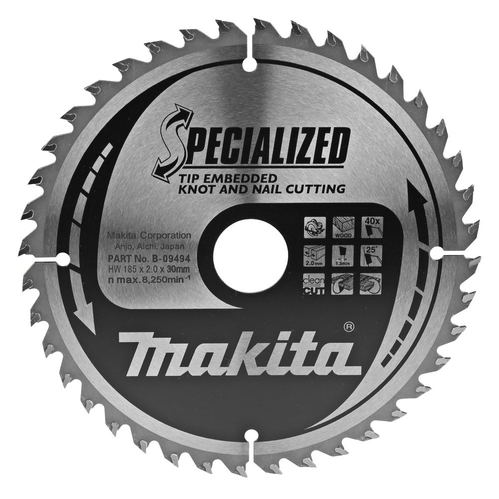 Makita Kreissägeblatt, Eingebettete Schneide #B-09494
