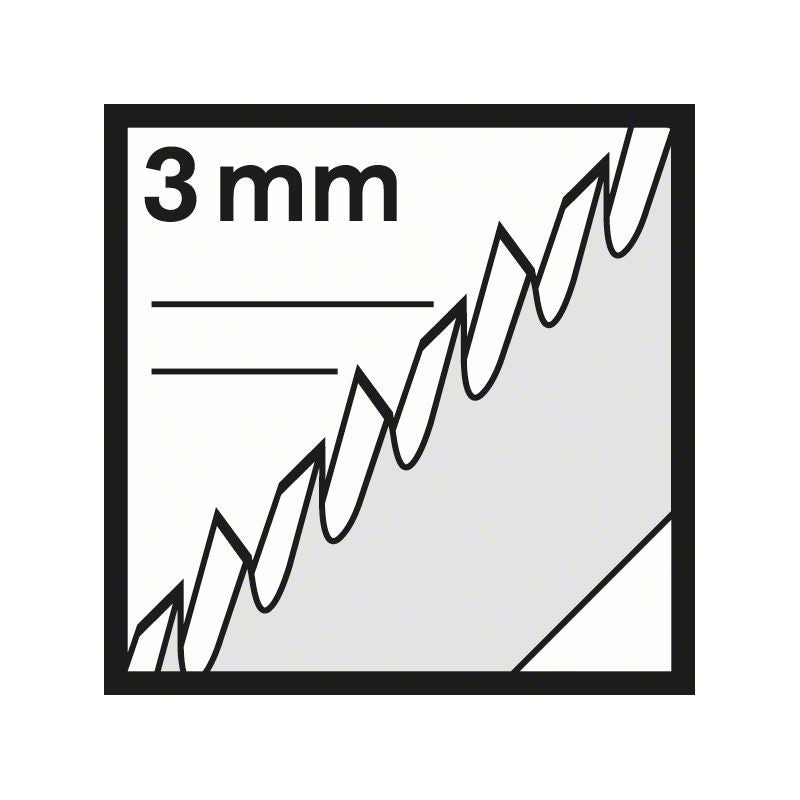 Bosch Stichsägeblatt T 301 CD Clean for Wood, 3er-Pack #2608637591