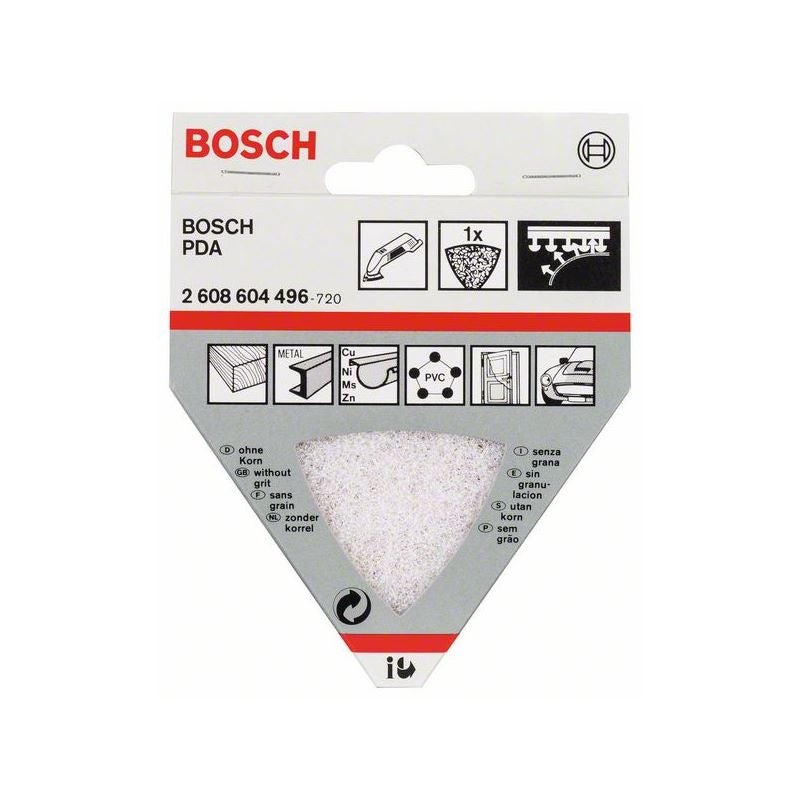 Bosch Reinigungsvlies für Dreieckschleifer, 93 mm, ohne Korn #2608604496