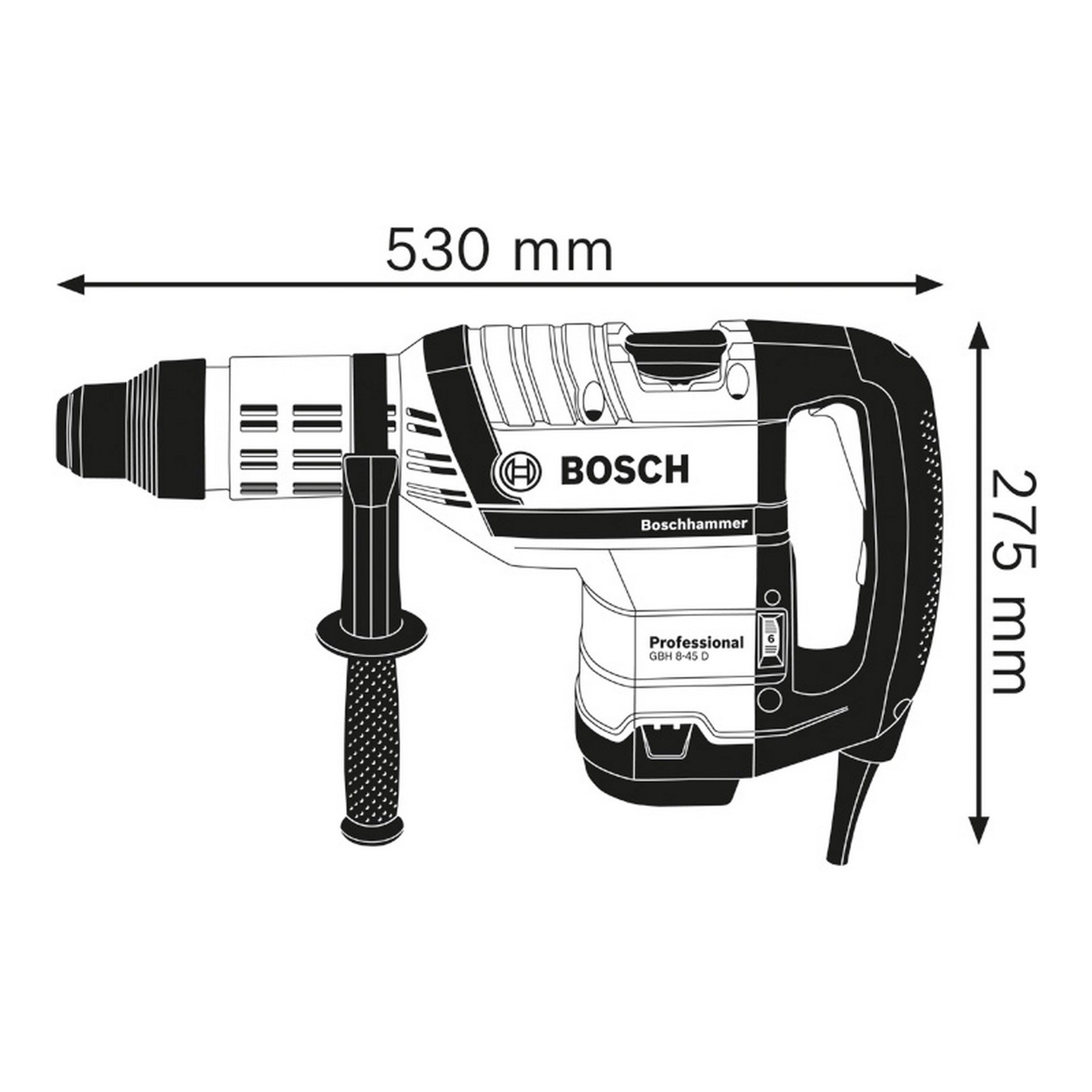 Bosch Bohrhammer mit SDS max GBH 8-45 D #0611265100