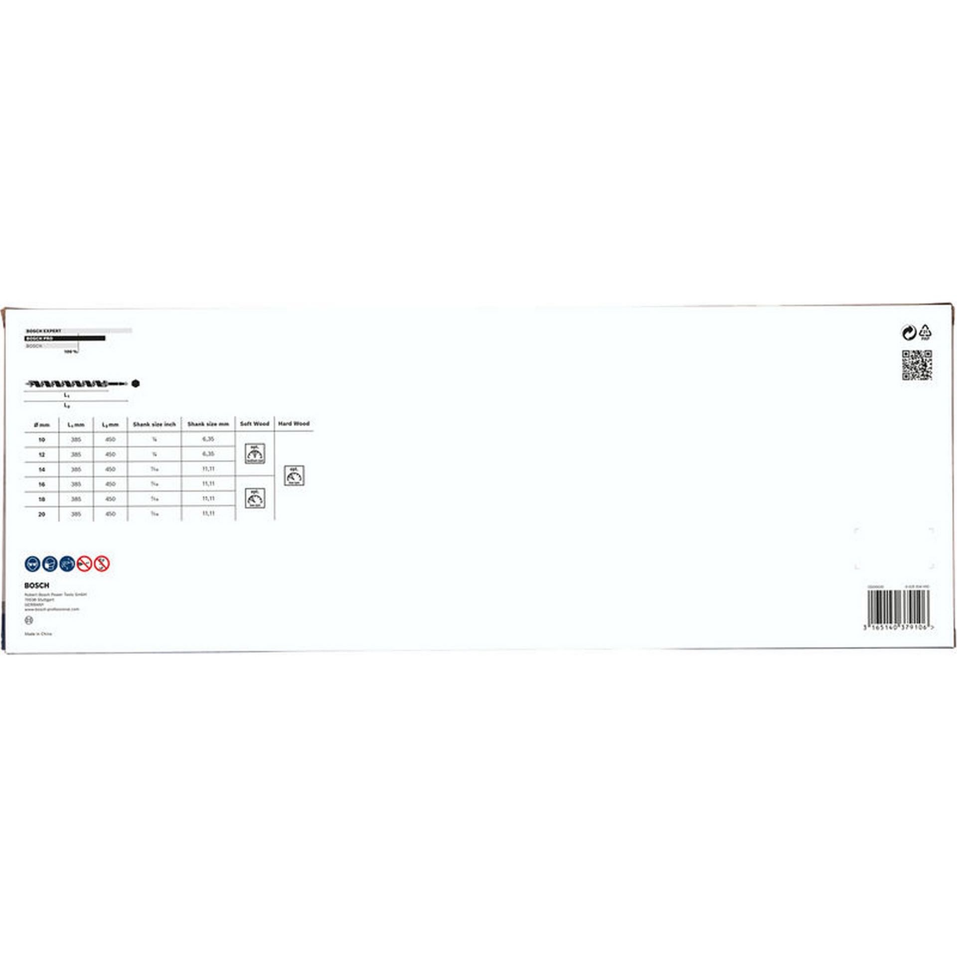 Bosch PRO Wood Holzschlangenbohrer Set, L450 mm, 6-tlg. #2607019323