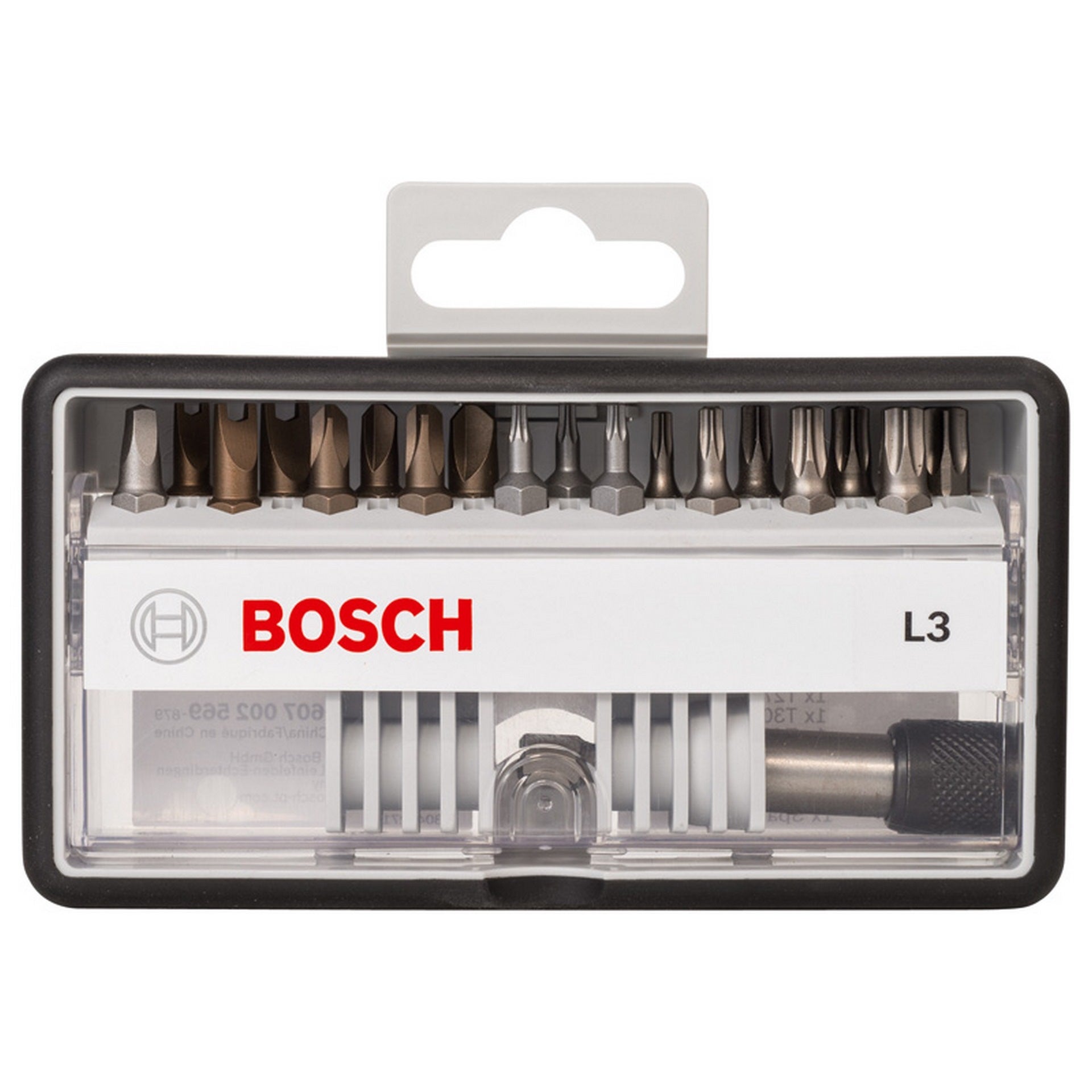 Bosch Schrauberbit-Set Robust Line L Extra-Hart, 18 + 1-teilig, 25 mm, Sicherh. Bits #2607002569
