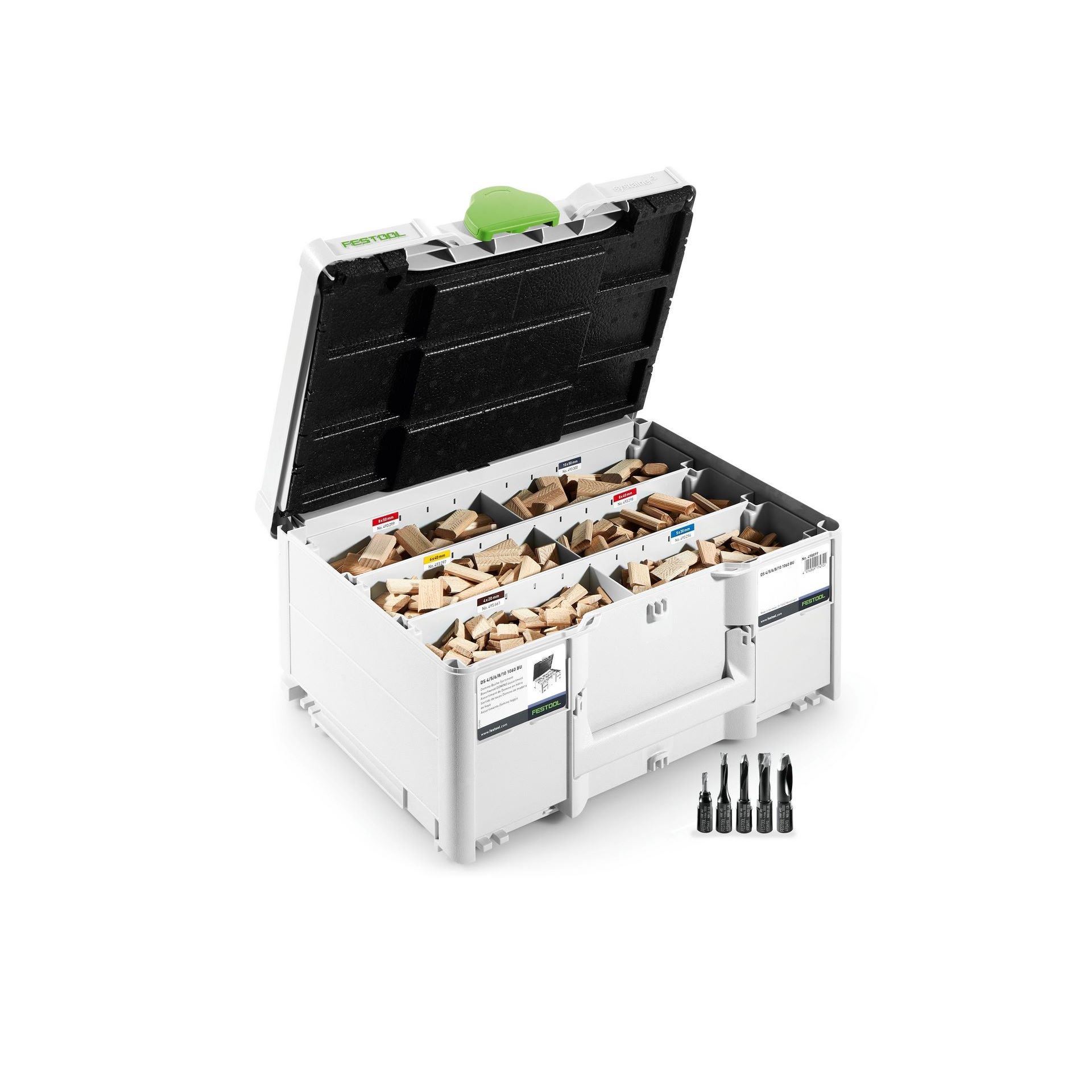 Festool DOMINO Dübel Buche Sortiment DS 4/5/6/8/10 1060 BU #576794