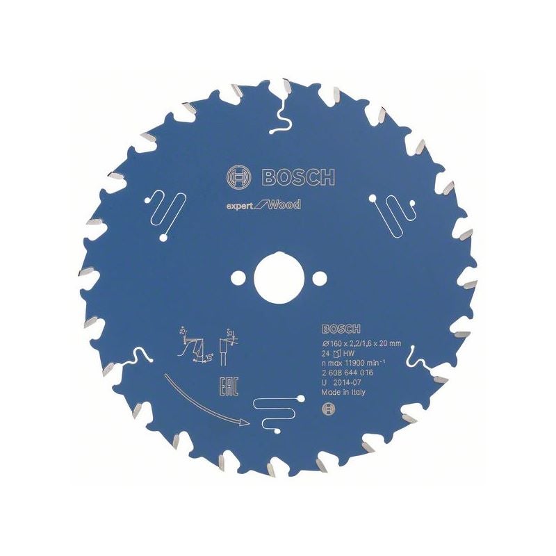Bosch EXPERT Wood Kreissägeblatt, 160x2,2/1,6x20 mm, Z24 #2608644016