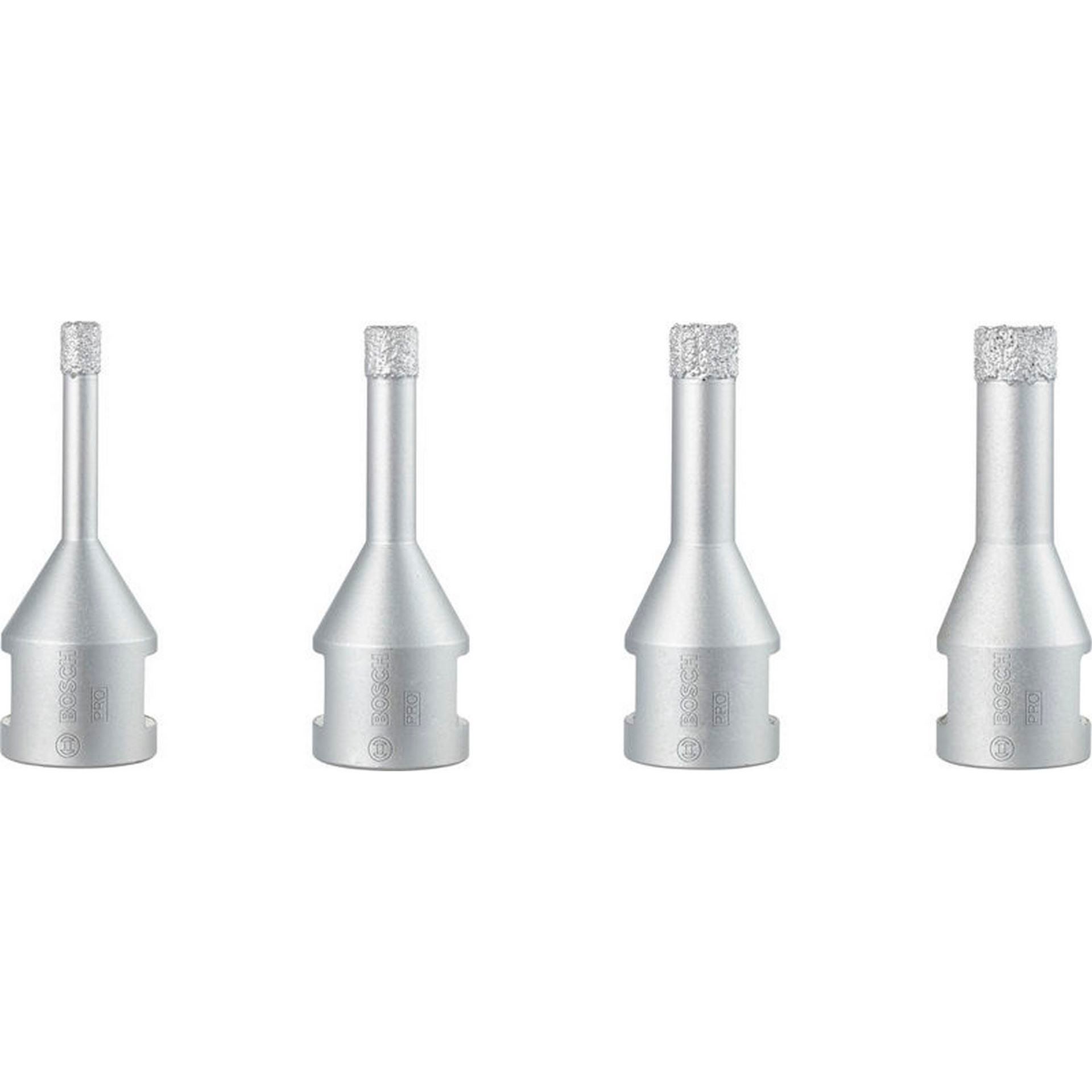 Bosch PRO Ceramic Trockenbohrkronen-Set, 6x30, 8x30, 10x30, 12x30 mm, M14, 4-tlg. #2607017579