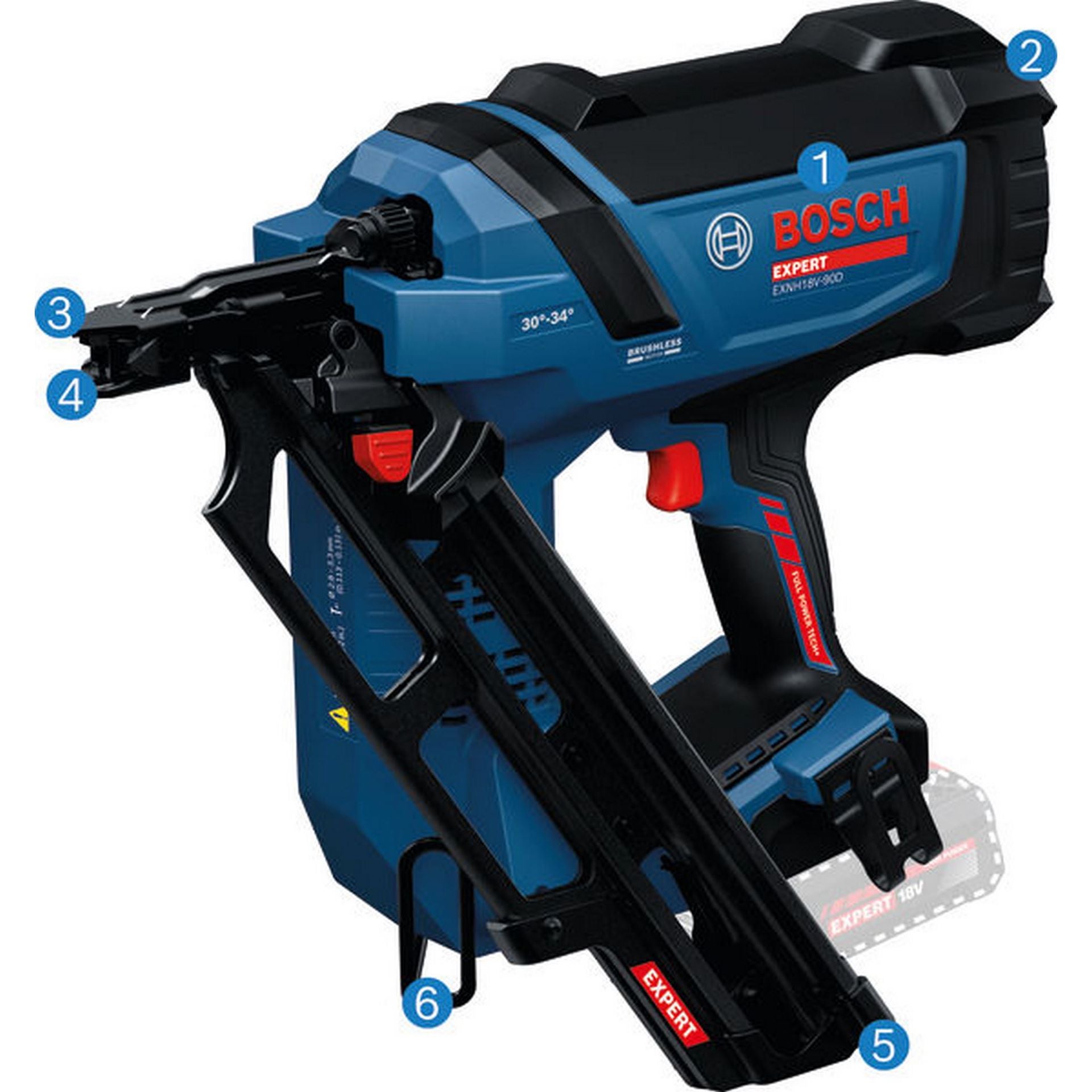 Bosch Akku-Holznagler EXNH18V-90D in XL-BOXX #06019R1002