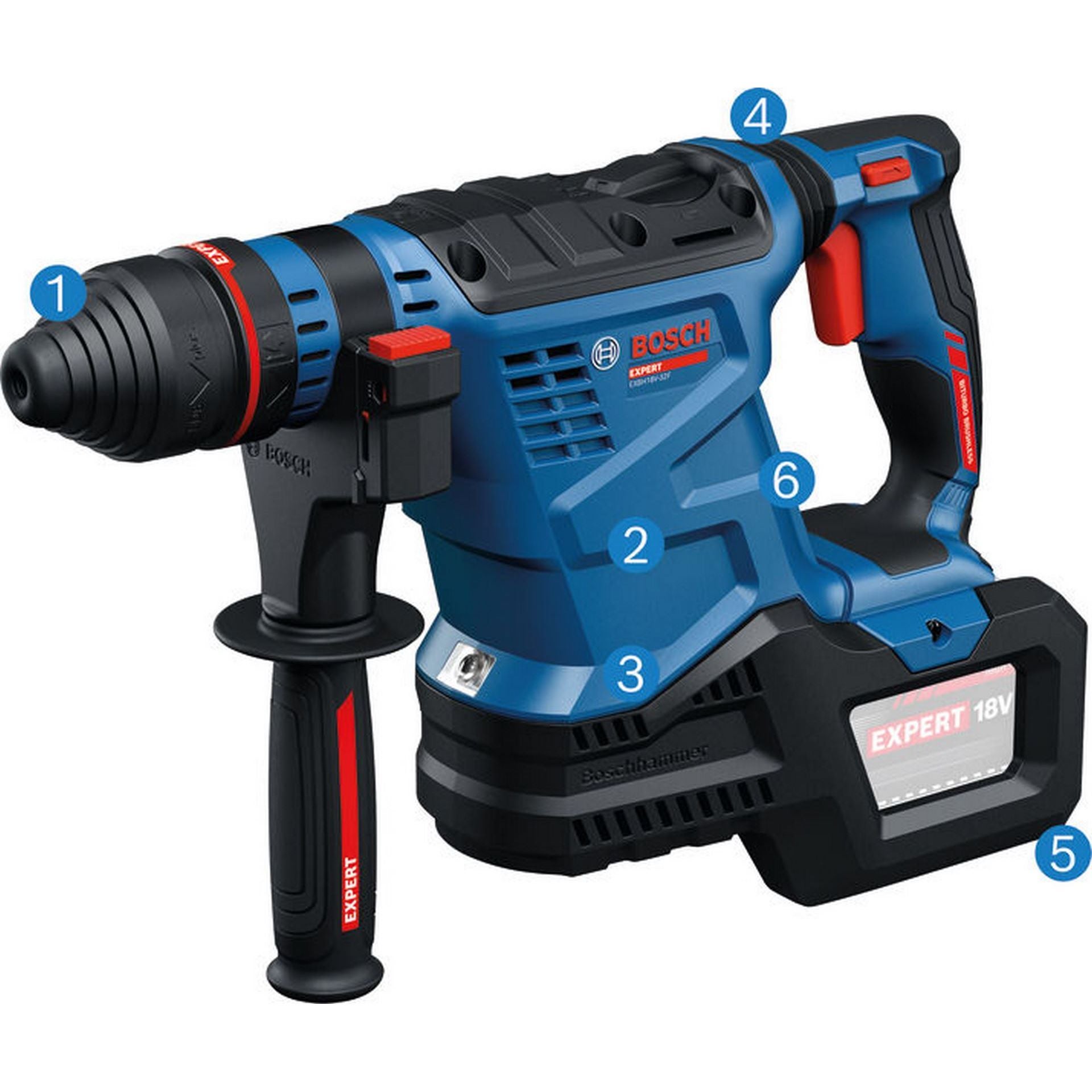 Bosch Akku-Bohrhammer mit SDS plus EXBH18V-32F #0611922100