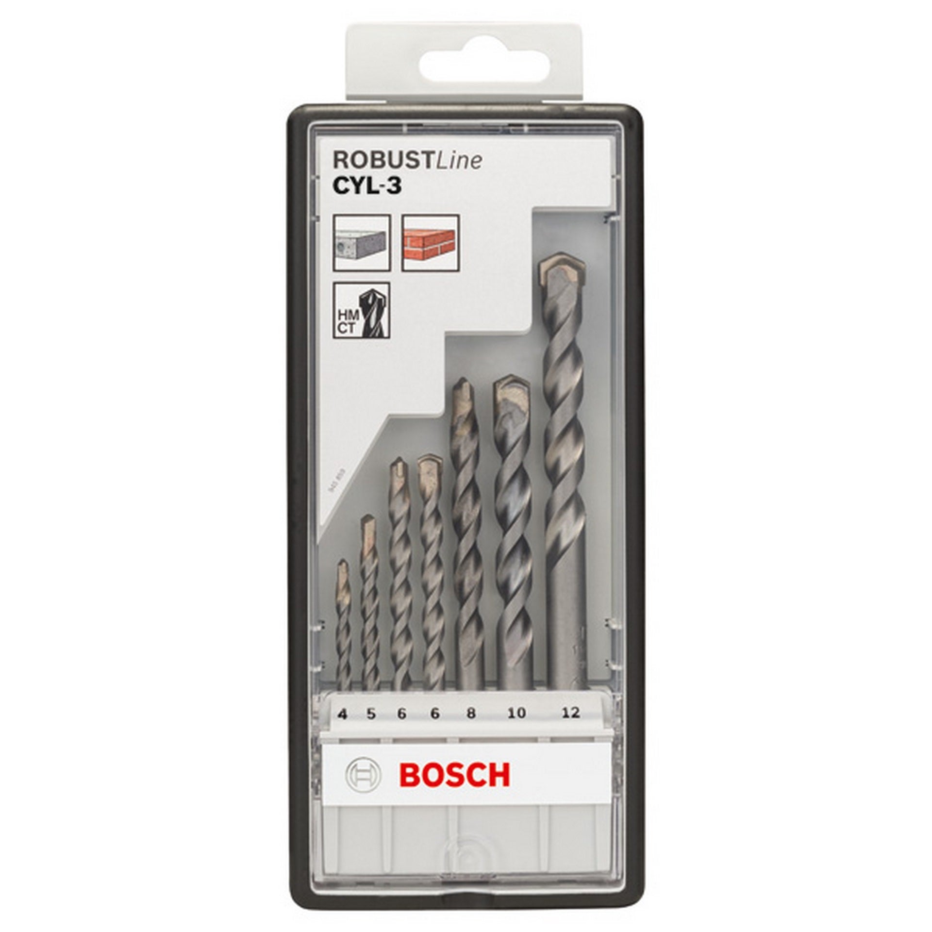 Bosch 7-tlg. CYL-3 Betonbohrer-Set, Robust Line, 4-12 mm #2607010545