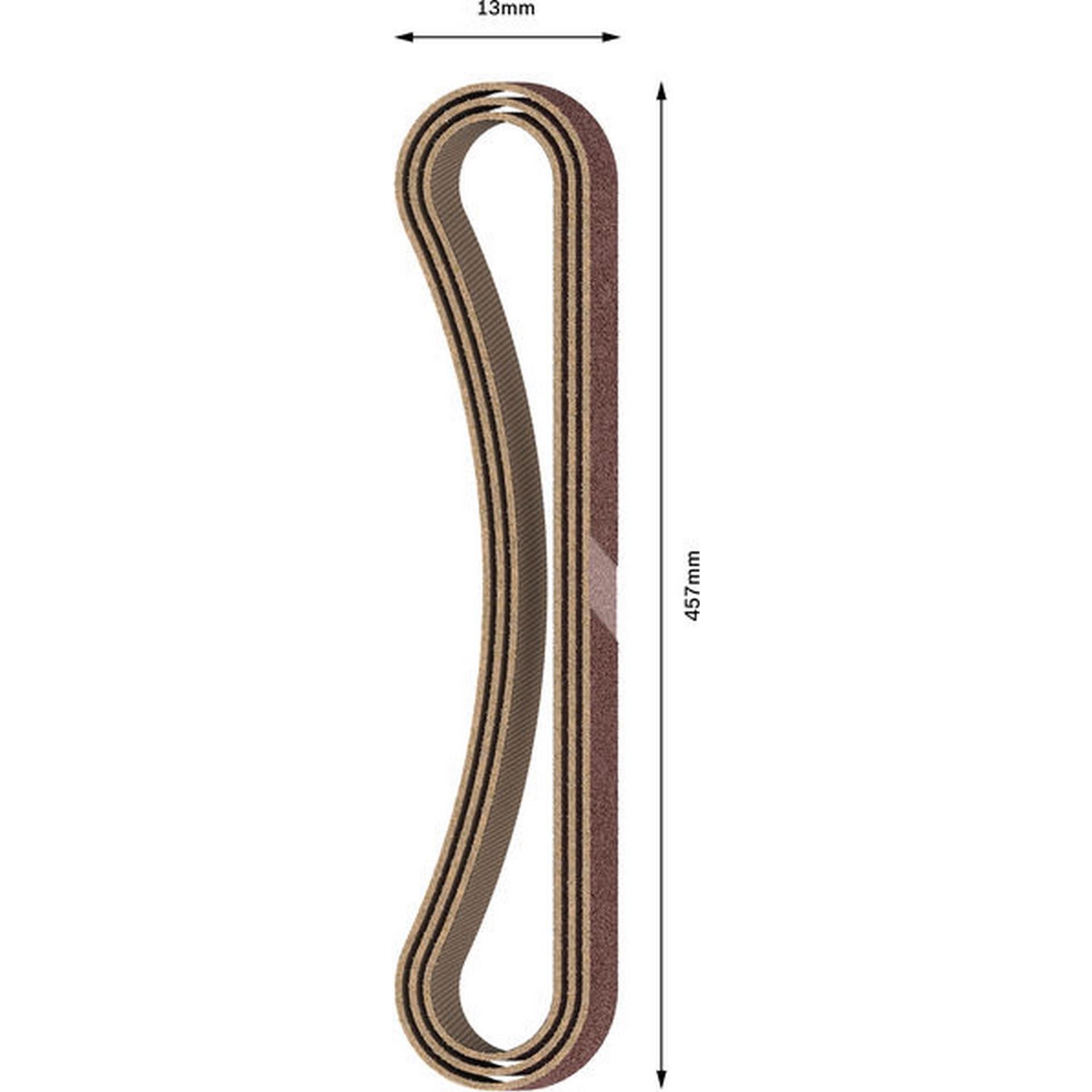 Bosch PRO X440 Schleifband, 13 x 457 mm, G120, 3-tlg. #2608606205