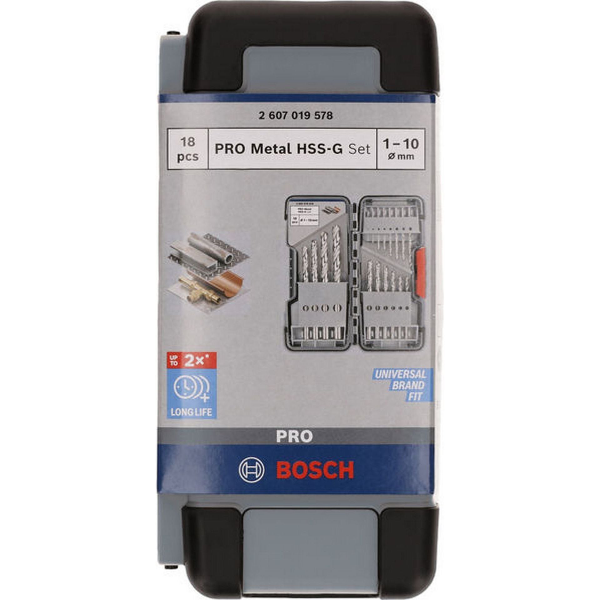 Bosch PRO Metal HSS-G Spiralbohrer Set, 18-tlg. #2607019578