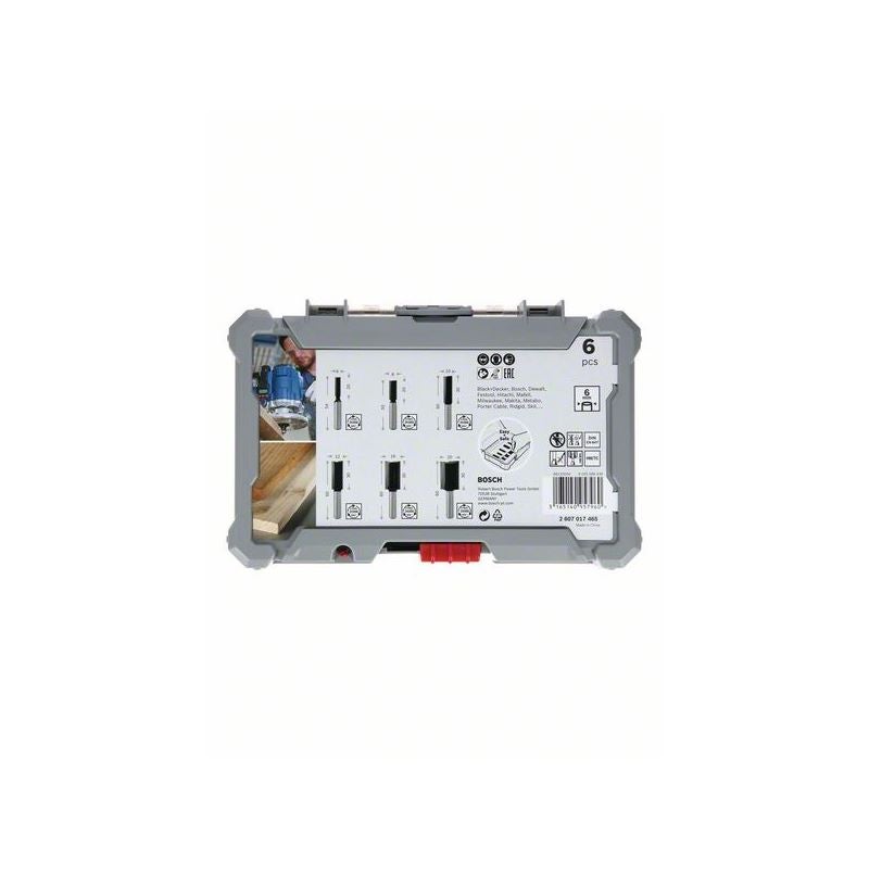Bosch PRO Nutfräser-Set, Schaft 6 mm, 6-tlg. #2607017465