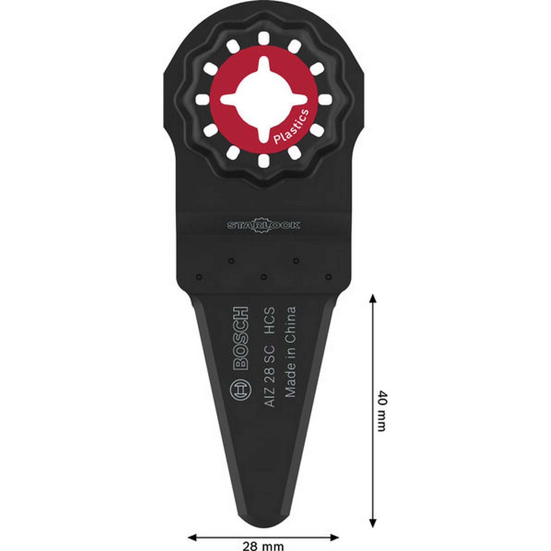 Bosch AIZ 28 SC Kunststoff Schneider, Starlock, 28 x 40 mm, 10-tlg. #2608669274