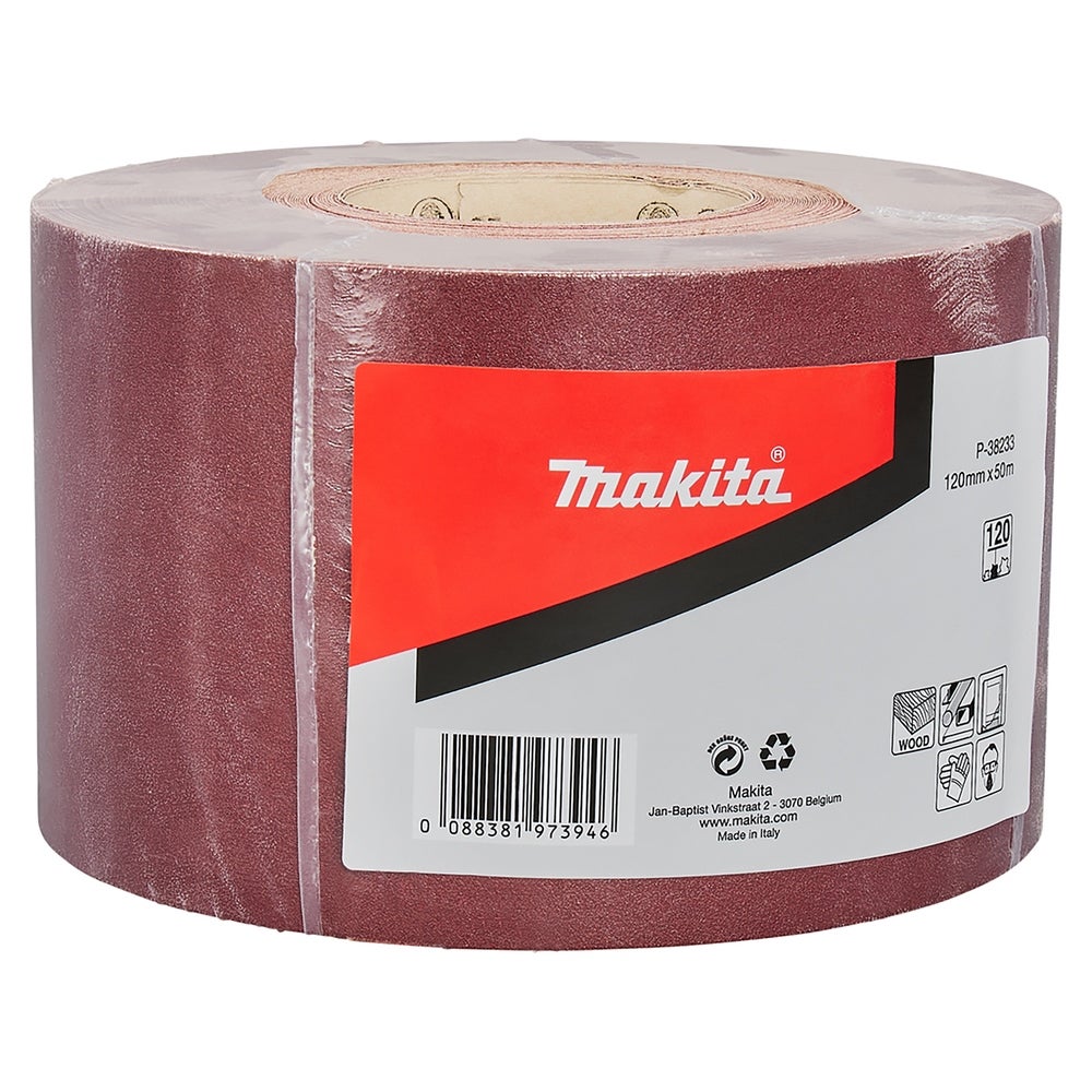 Makita Schleifpapier-Rolle, 120 mm x 50 m, K120 #P-38233