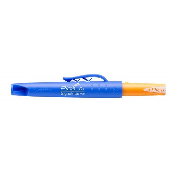 Pica GEL Signalmarker weiss \"Chloridfrei - für Markierung auf Edelstahl\" - temperaturbeständig bis 1