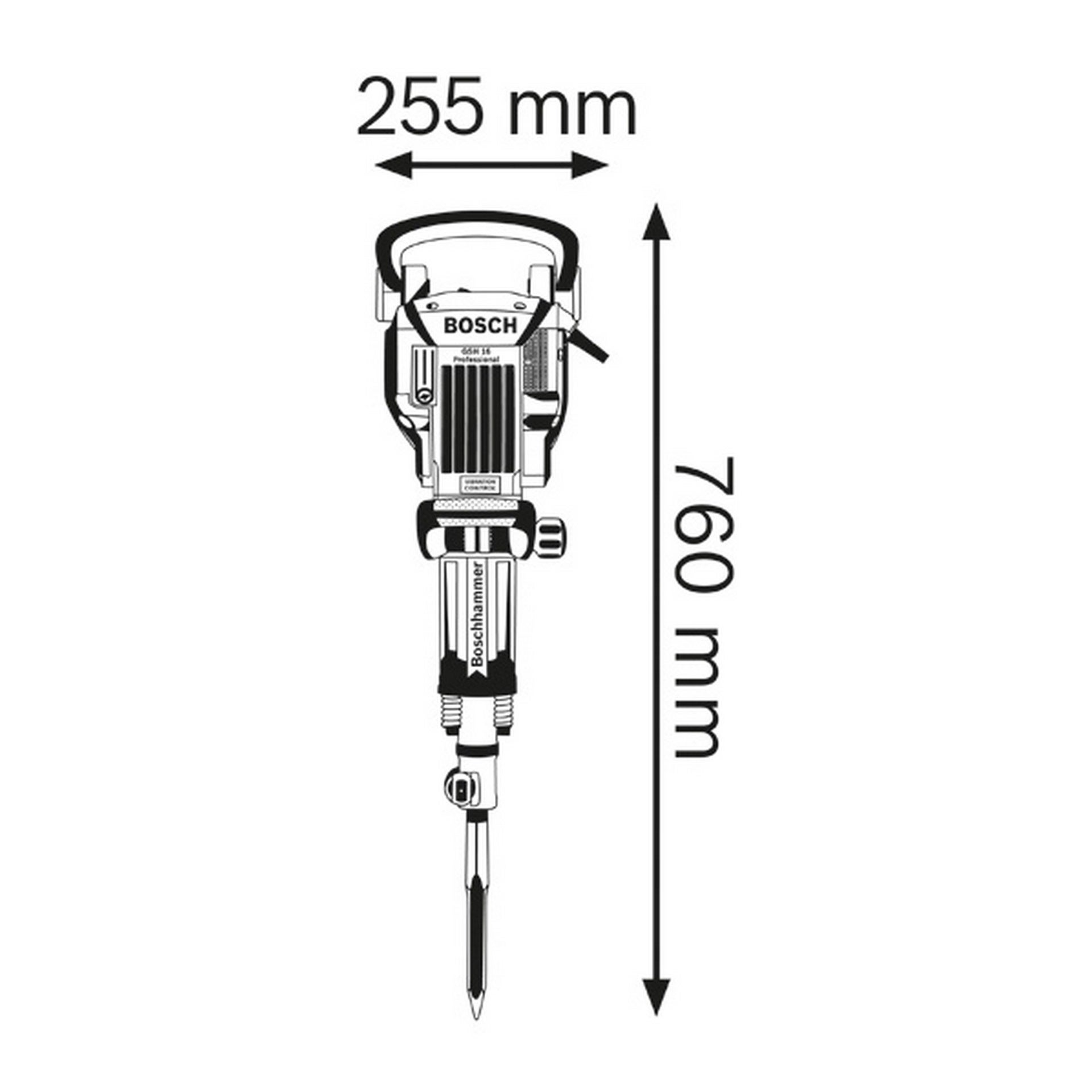 Bosch Abbruchhammer GSH 16-30 in Trolley #0611335100