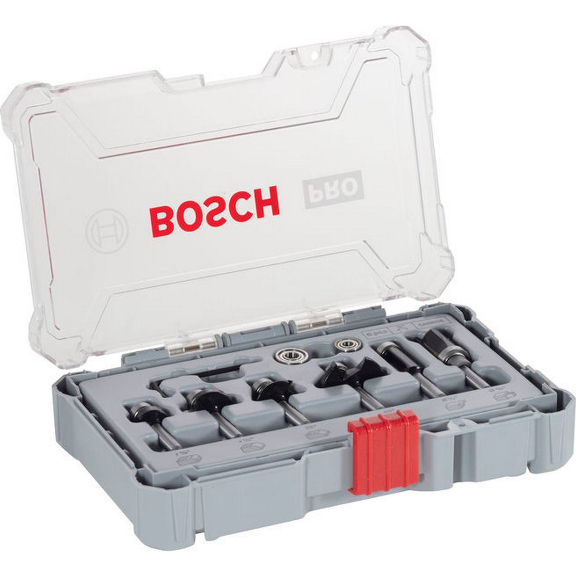 Bosch PRO Kantenfräser-Set, Schaft 1/4", 6-tlg. #2607017470