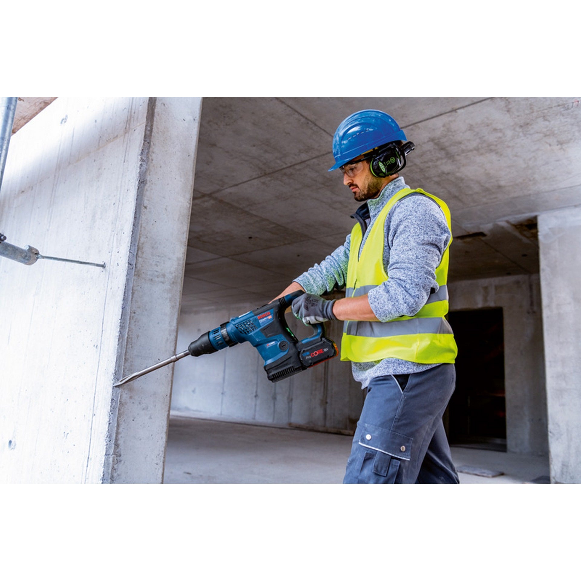 Bosch Akku-Bohrhammer mit SDS max GBH 18V-36 C, 2x ProCORE18V 8.0Ah, Handwerkerkoffer #0611915002