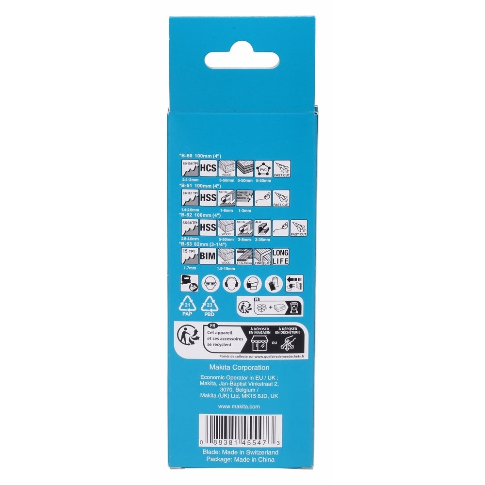 Makita Stichsägeblatt-Set #B-48527