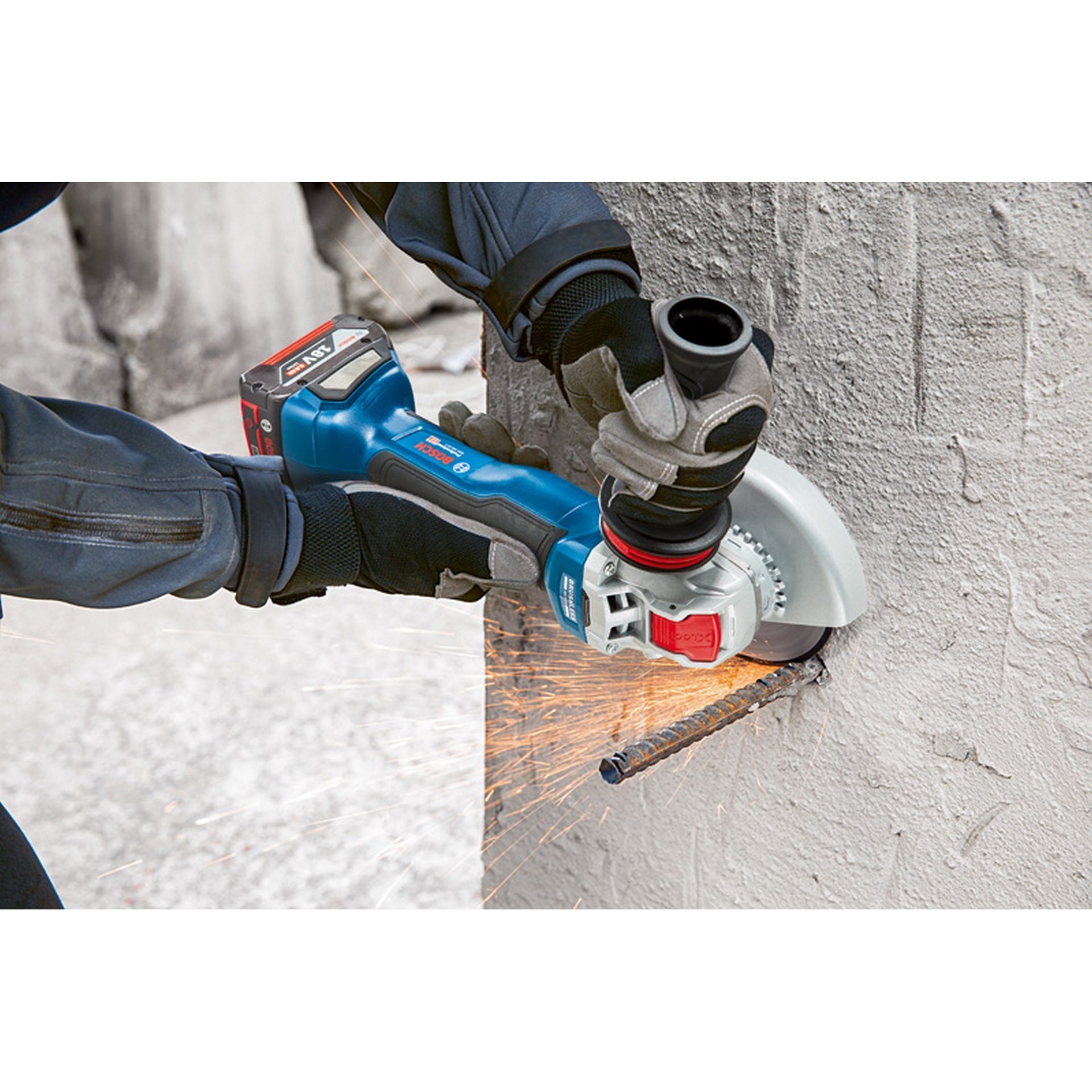 Bosch Akku-Winkelschleifer mit X-LOCK GWX 18V-10 P #06019J4200