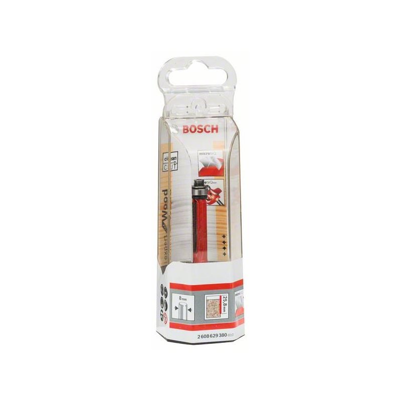 Bosch Bündigfräser Expert for Wood Laminate, unt. Kugellager, D 9,5mm, L 25,8mm, S 8mm #2608629380