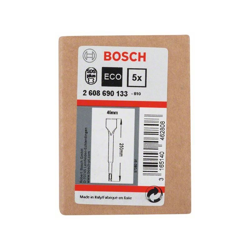Bosch PRO SDS plus-4C Spatmeißel, 40 x 250 mm, 5-tlg #2608690133