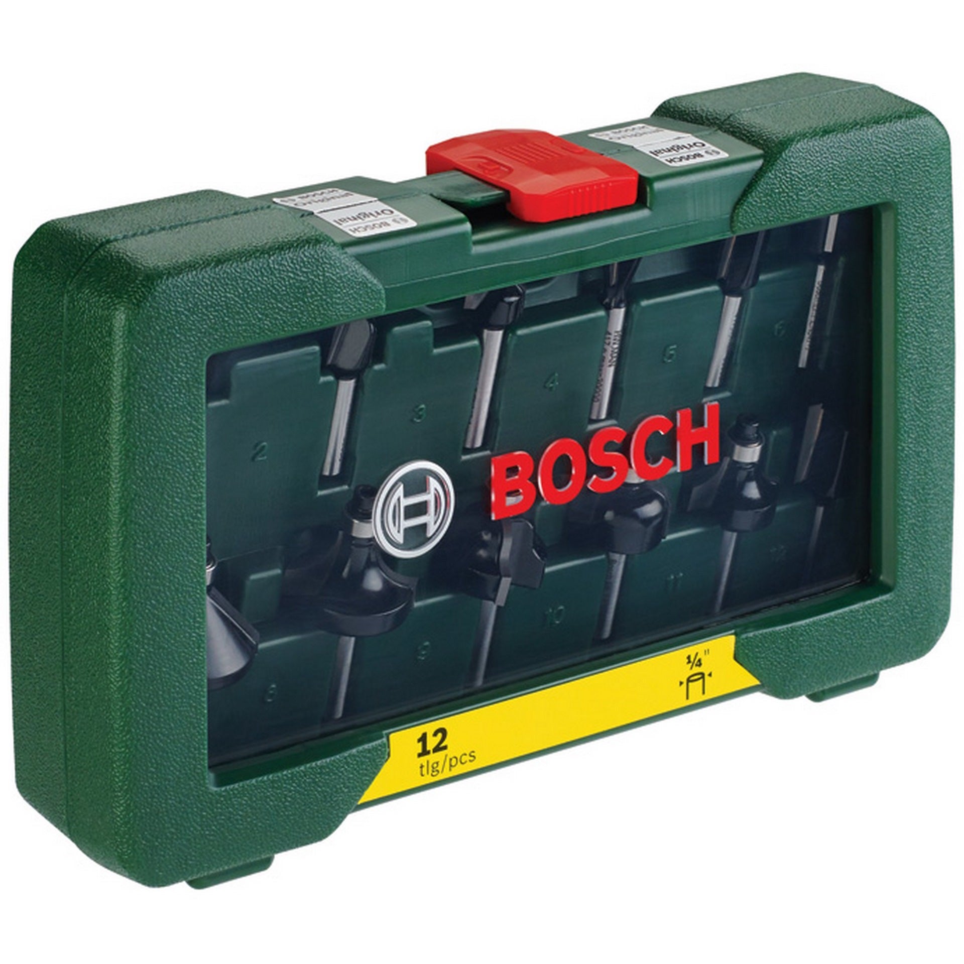 Bosch 12-teiliges HM-Fräser-Set (1/4" Schaft) #2607019465