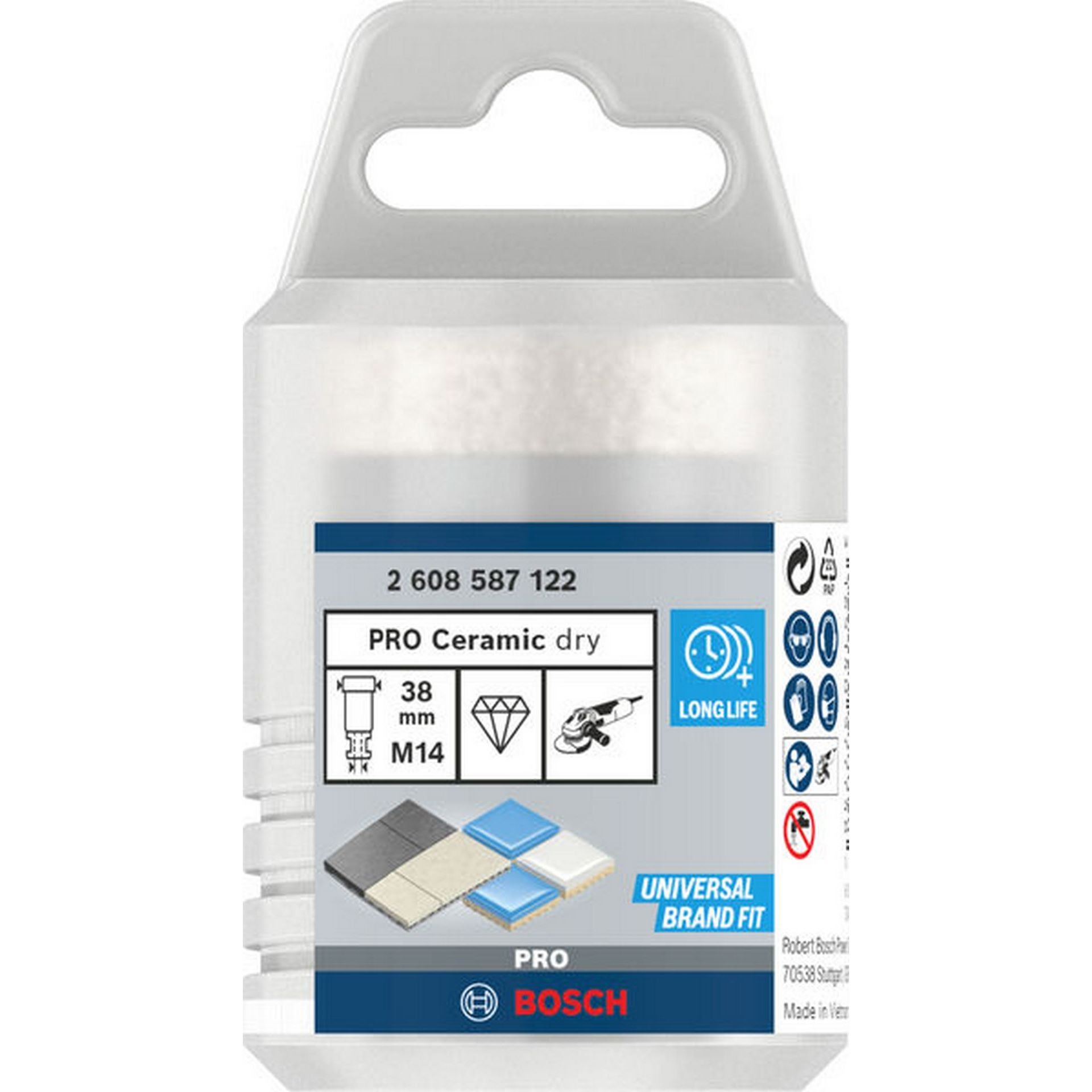 Bosch PRO Ceramic Trockenbohrkrone, 38 x 35 x 14 mm #2608587122