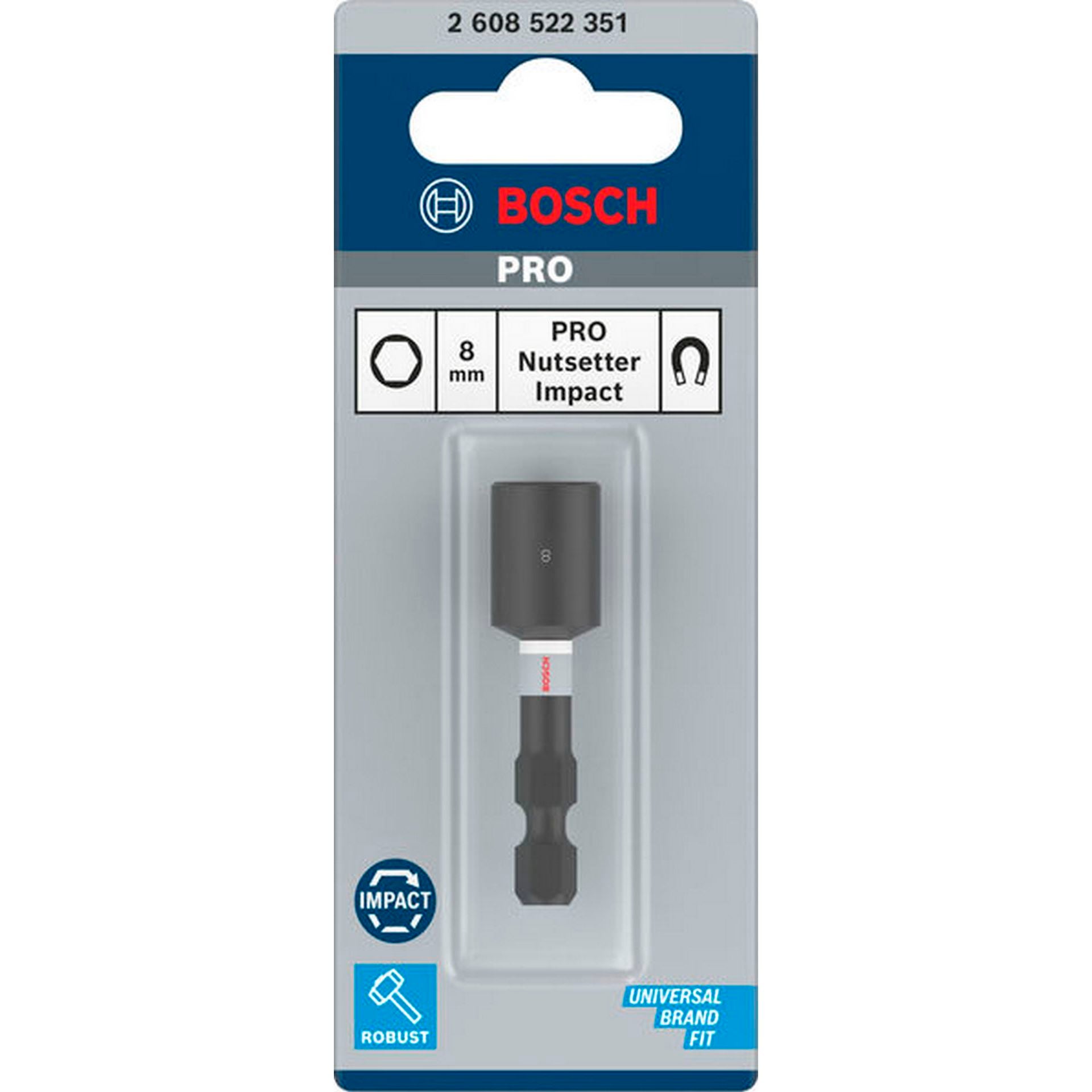 Bosch PRO Nutsetter Impact Bit, 8 x 50 mm #2608522351
