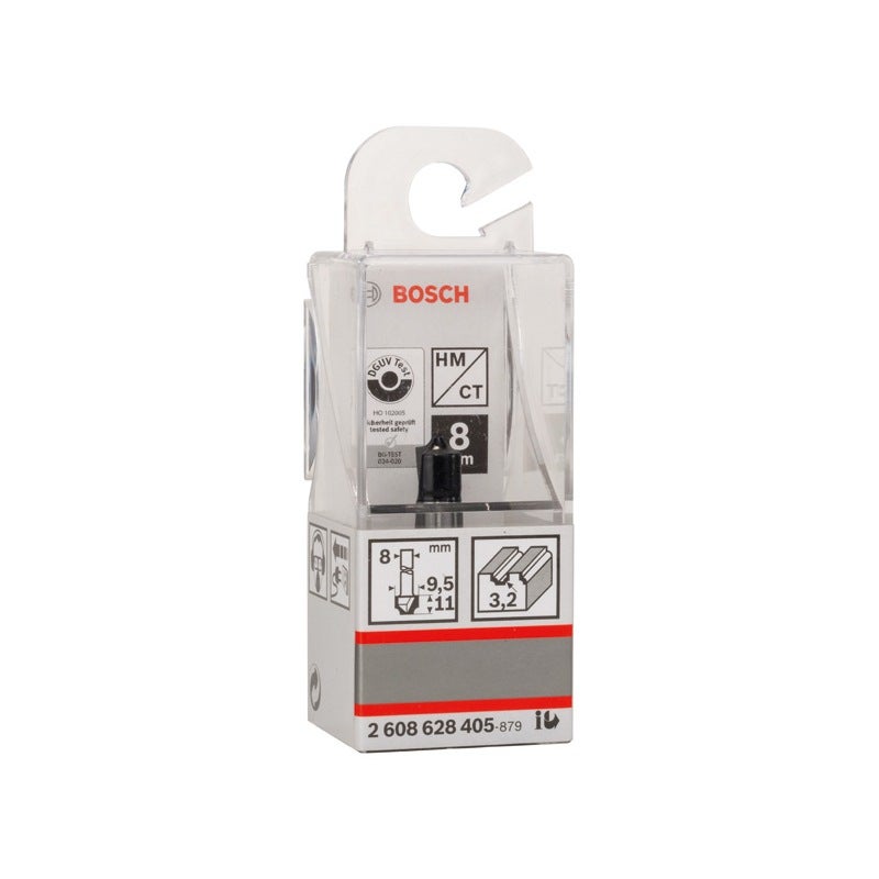 Bosch PRO Viertelstabfräser, R 3,2 mm, D 9,5 mm, S 8 mm #2608628405