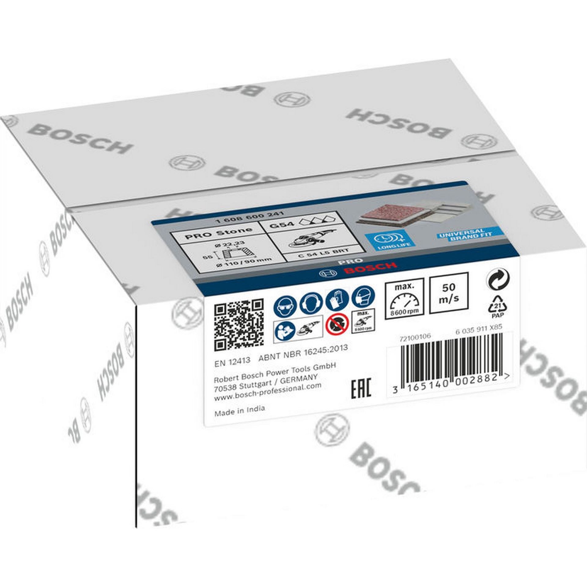 Bosch PRO Stone Konischer Schleiftopf, 90 x 110 x 55 mm, K54 #1608600241