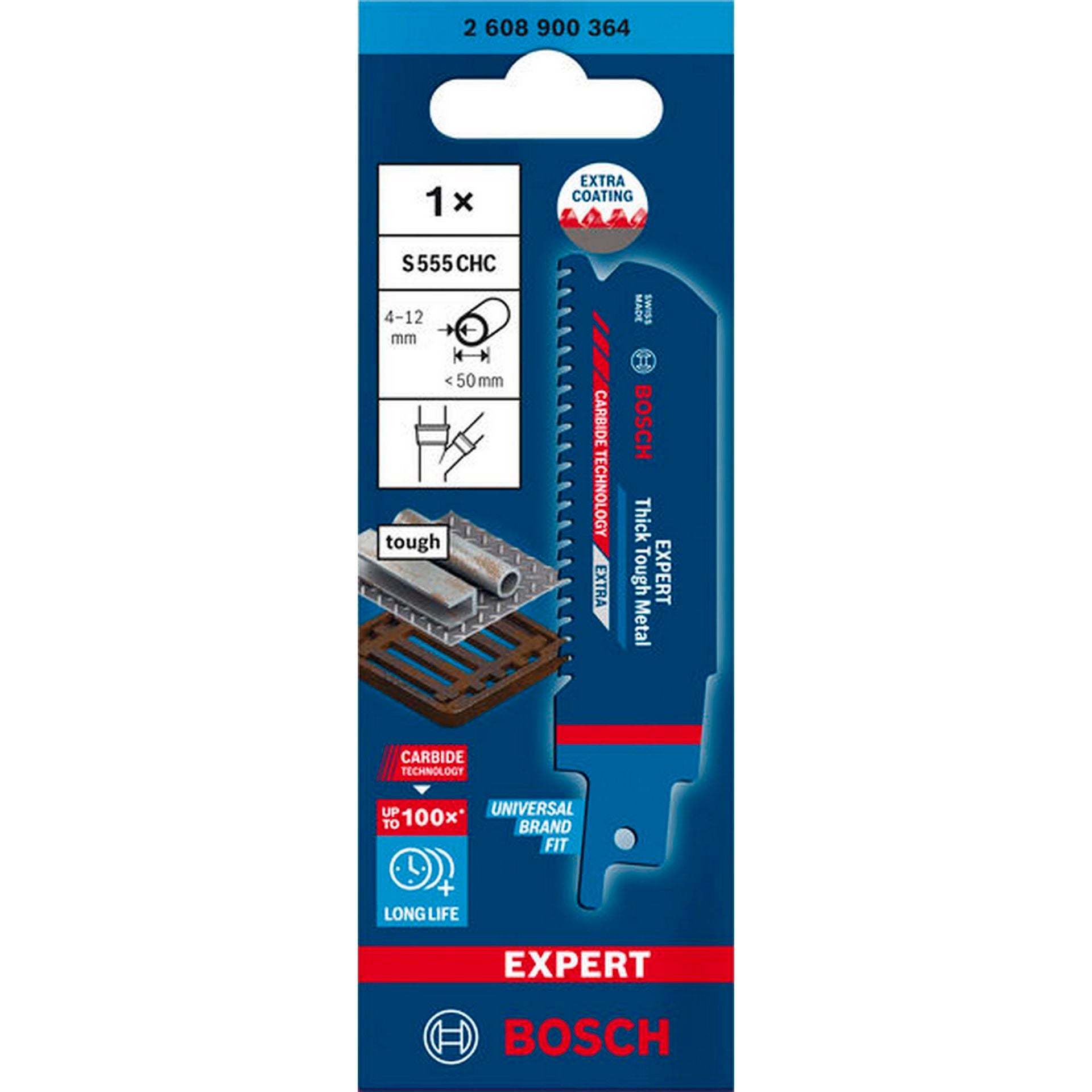 Bosch EXPERT S555CHC Thick Tough Metal Säbelsägeblatt #2608900364
