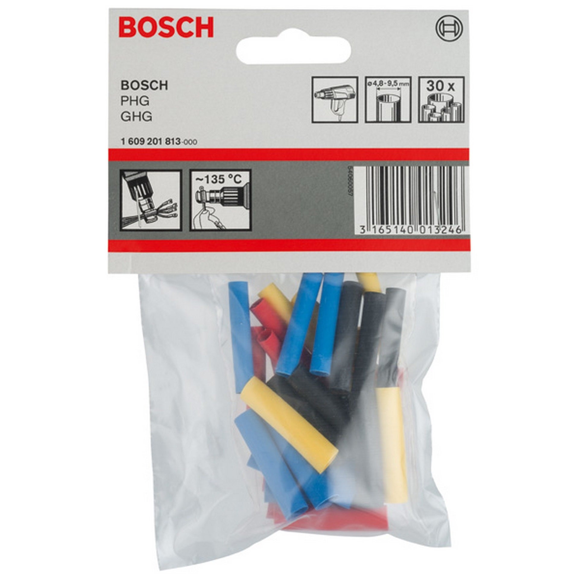 Bosch Schrumpfschlauch für Bosch-Heißluftgebläse, 4,8 - 9,5 mm #1609201813