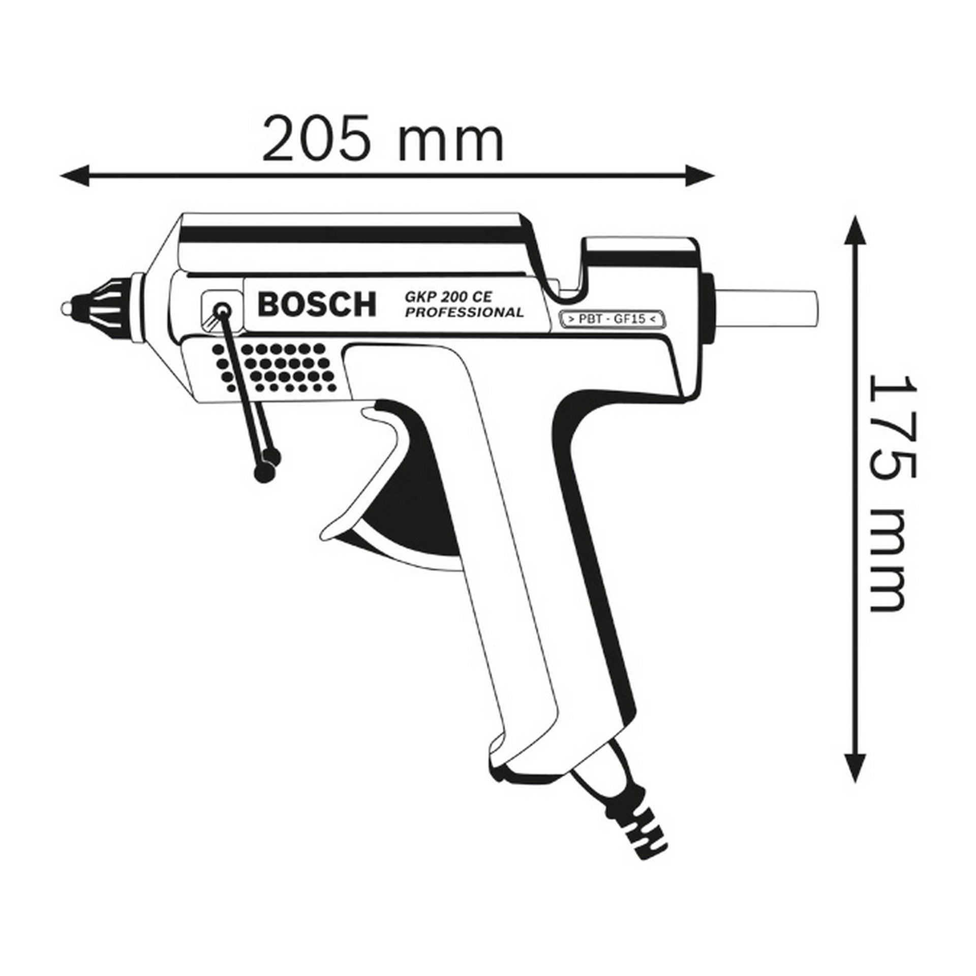 Bosch Klebepistole GKP 200 CE #0601950703