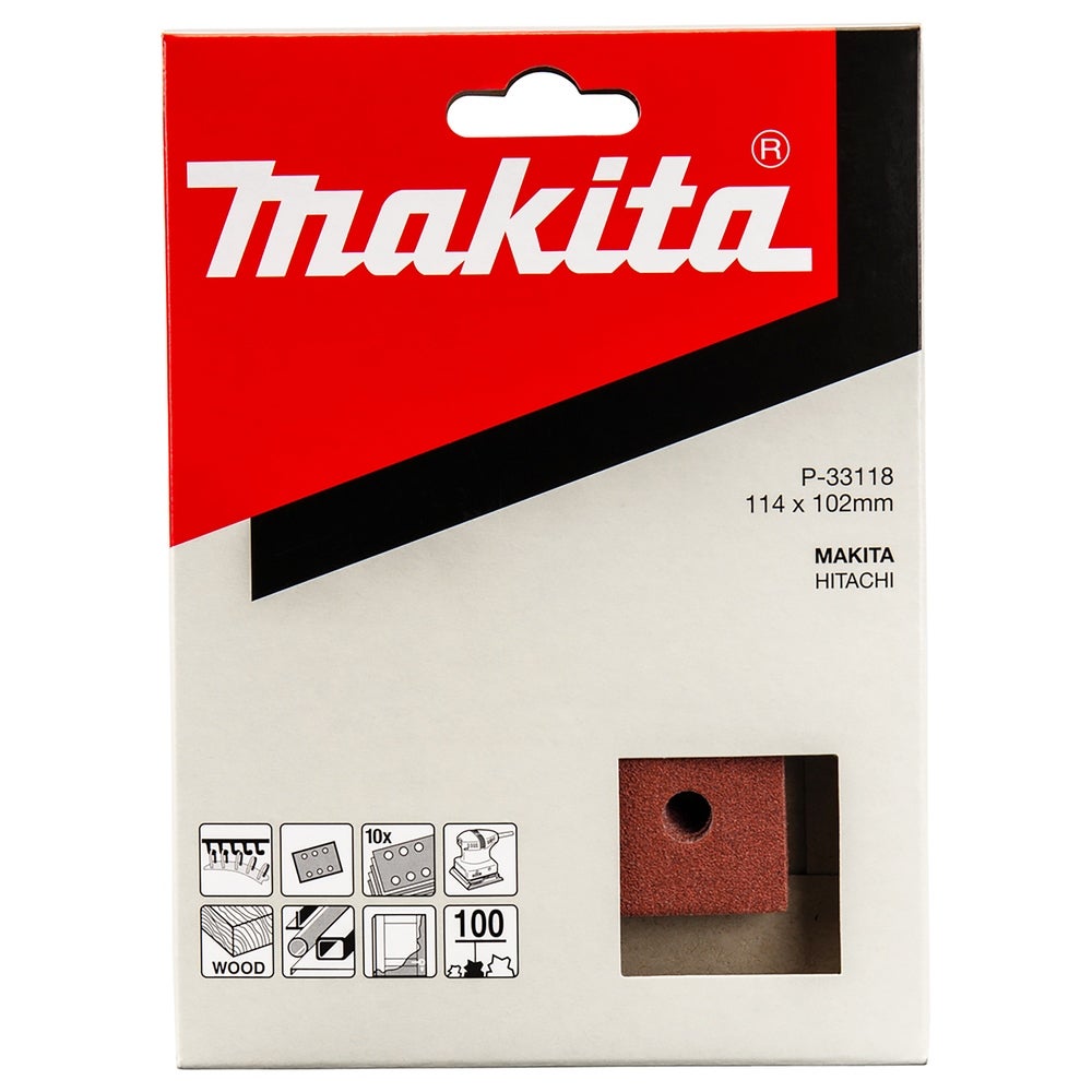 Makita Schleifpapier 114 x 102 mm, K100, 10 Stk. #P-33118