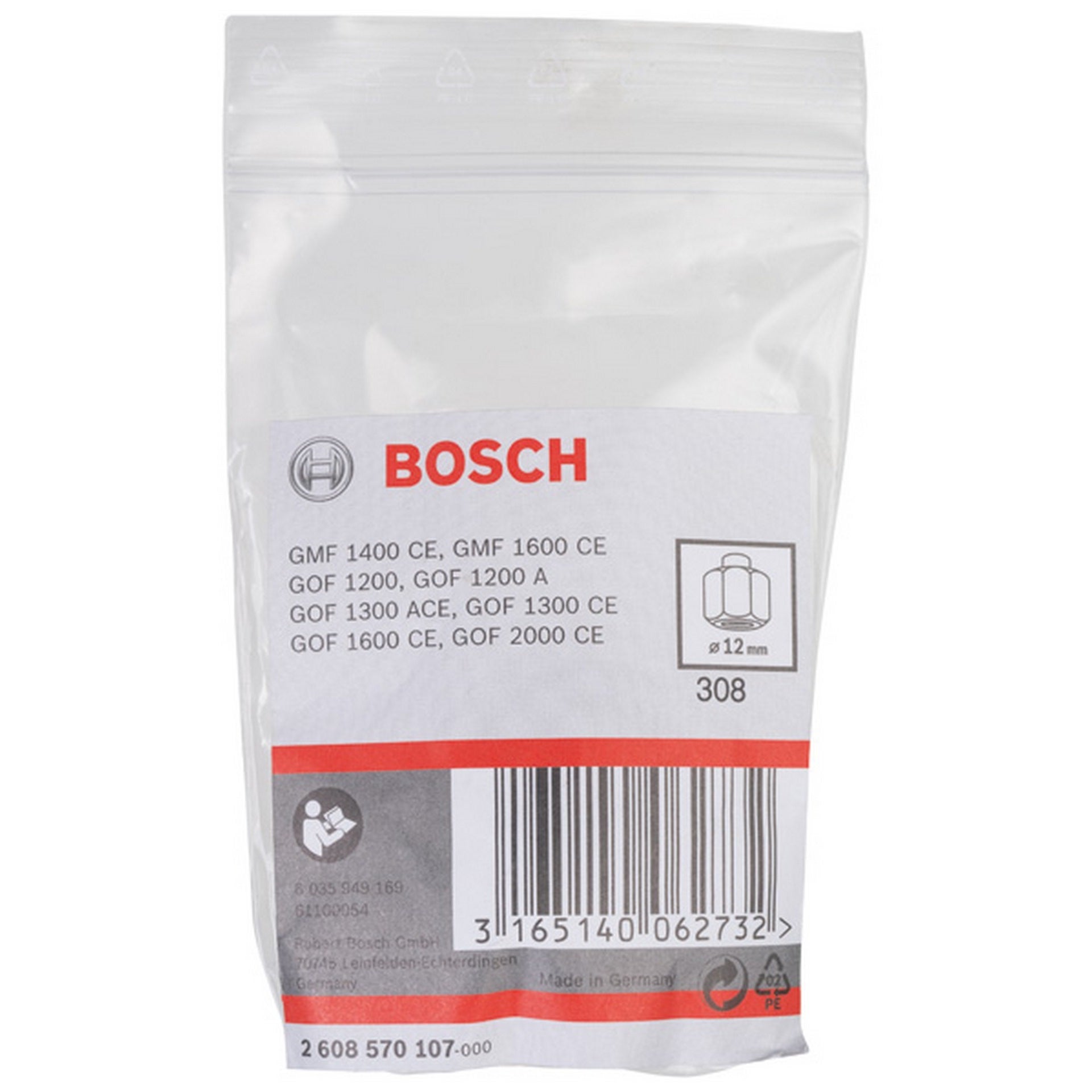 Bosch Spannzange, 12 mm, 24 mm #2608570107