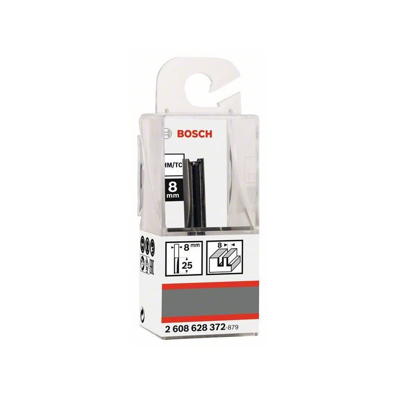 Bosch PRO Nutfräser, zweischneidig, D 8 mm, L 25 mm, S 8 mm #2608628372
