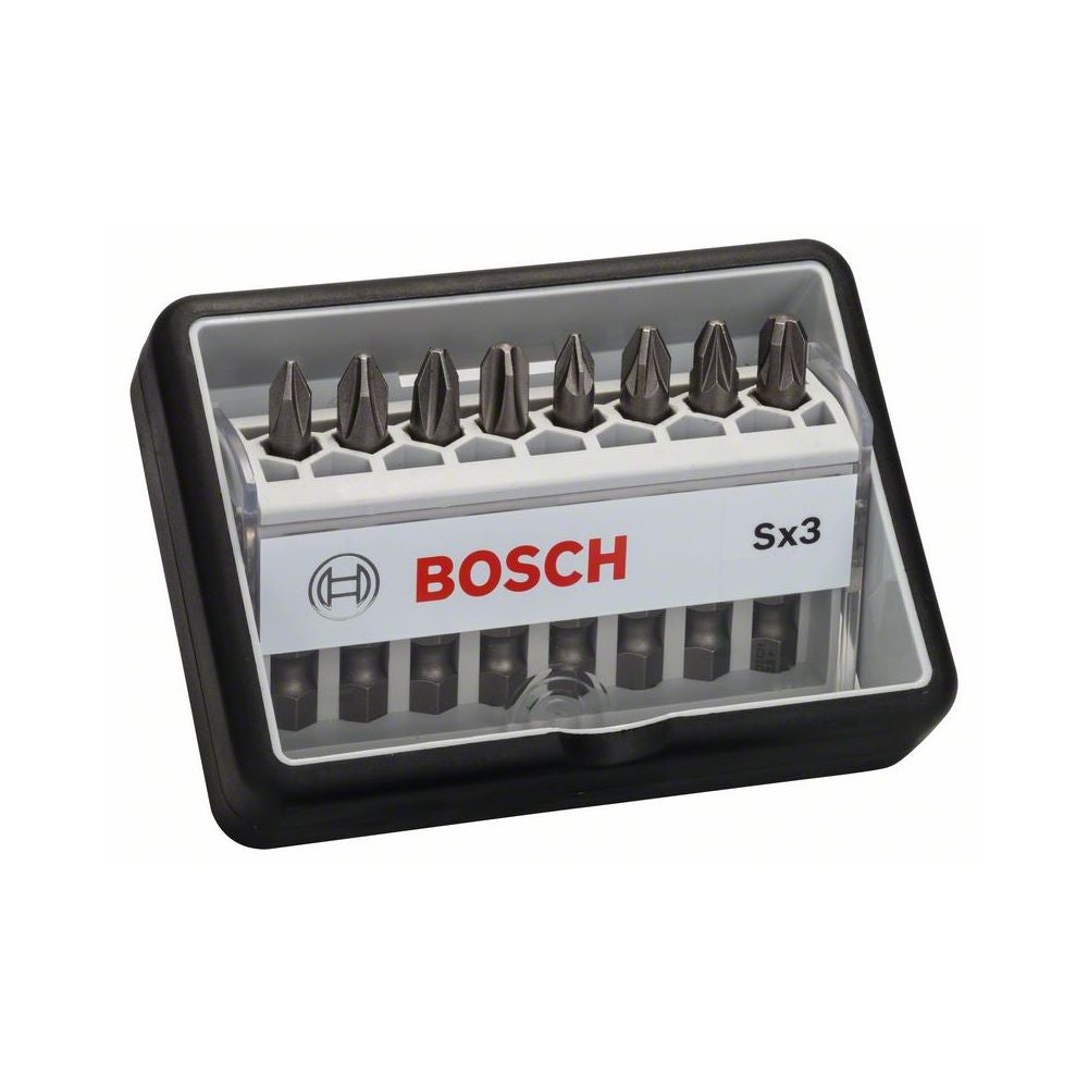 Bosch 8-tlg. Schrauberbit-Set, Robust Line, Sx PH/PZ, Extra Hard-Ausführung #2607002558
