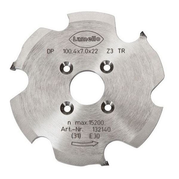 Lamello Zeta P2, P-System Nutfräser, DP, Ø100.4x7xØ22 mm, Z3, NL 4 #132140