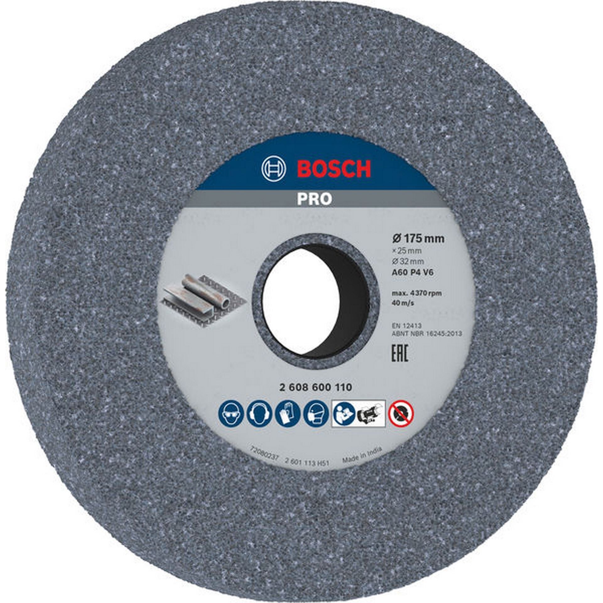 Bosch PRO Metal Schleifscheibe, 175 x 25 x 32 mm, G60 #2608600110