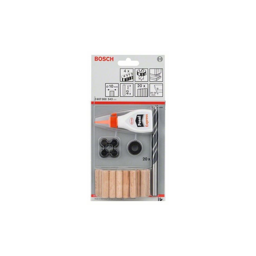 Bosch 27-tlg. Holzdübel-Set, 10 mm #2607000543