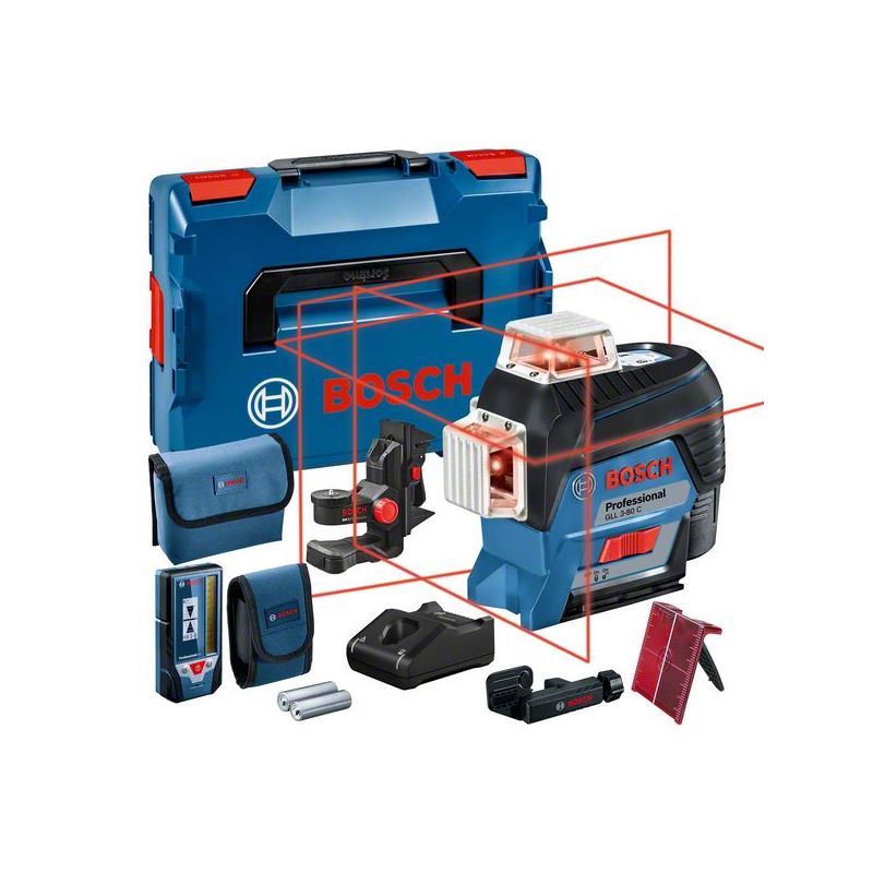 Bosch Linienlaser GLL 3-80 C, 1 x Akku GBA 12V 2.0Ah in L-BOXX #0601063R05