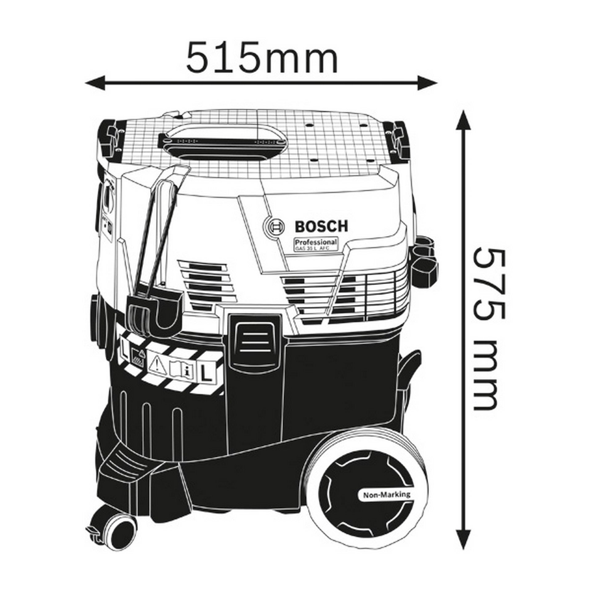 Bosch Kabelgebundener Sauger GAS 35 L AFC #06019C3200