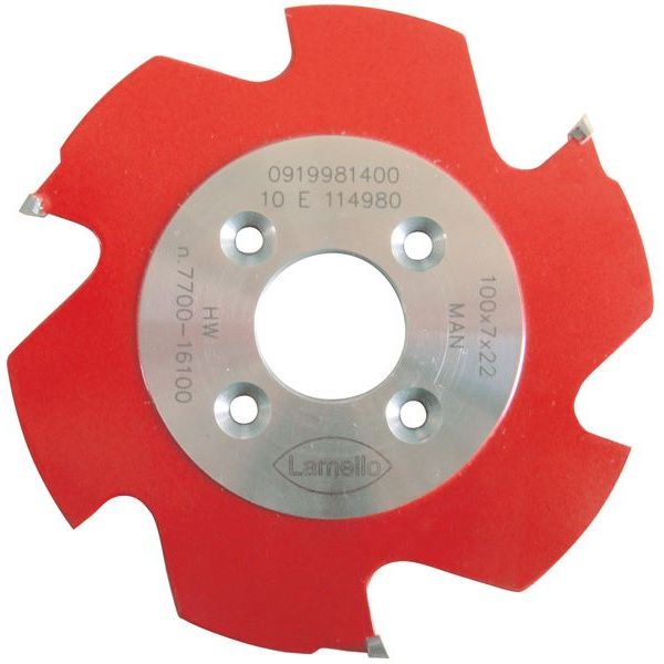 Lamello Zeta P2, P-System Nutfräser, HW, Ø100.9x7xØ22 mm, Z3, NL 4 #132141