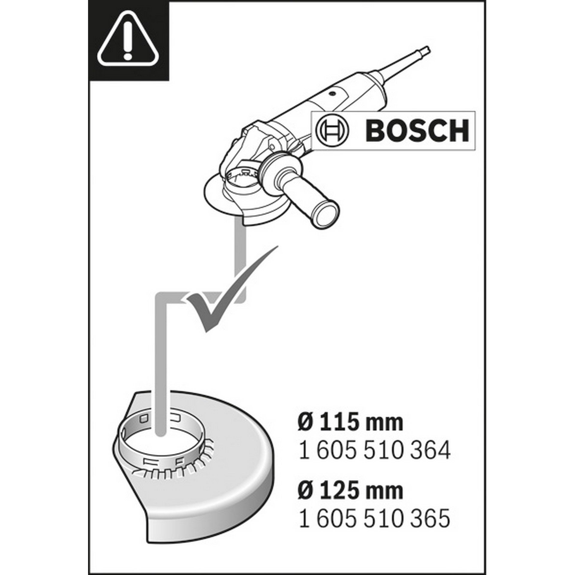 Bosch Absaughaube Full Cover GDE 115/125 FC-T, Systemzubehör #1600A003DK