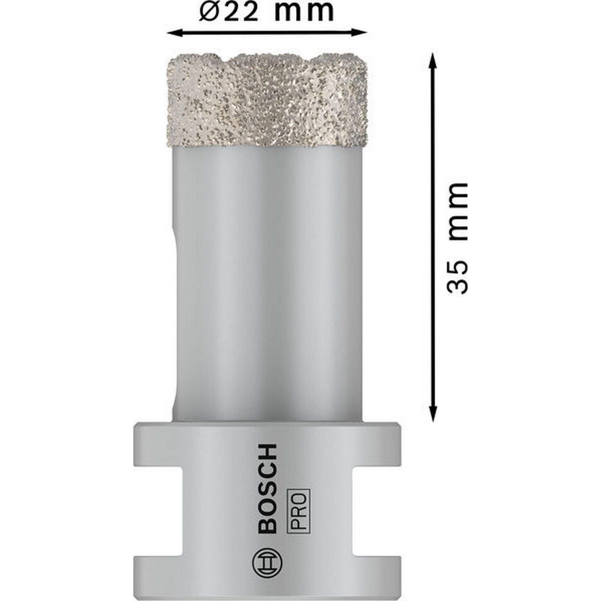 Bosch PRO Ceramic Trockenbohrkrone, 22 x 35 x 14 mm #2608587116